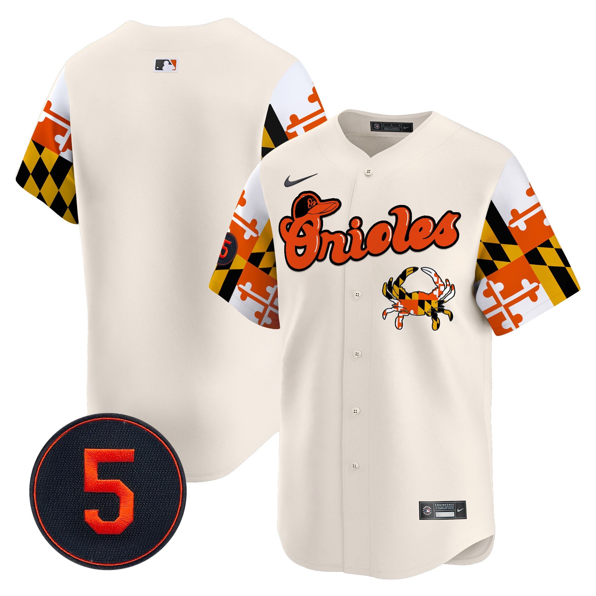 Men’s Baltimore Robinson Patch Vapor Premier Limited Jersey V7