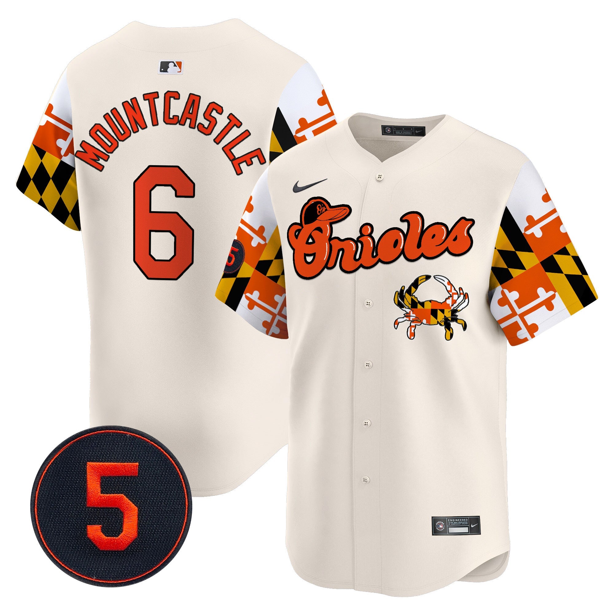 Men’s Baltimore Robinson Patch Vapor Premier Limited Jersey V7