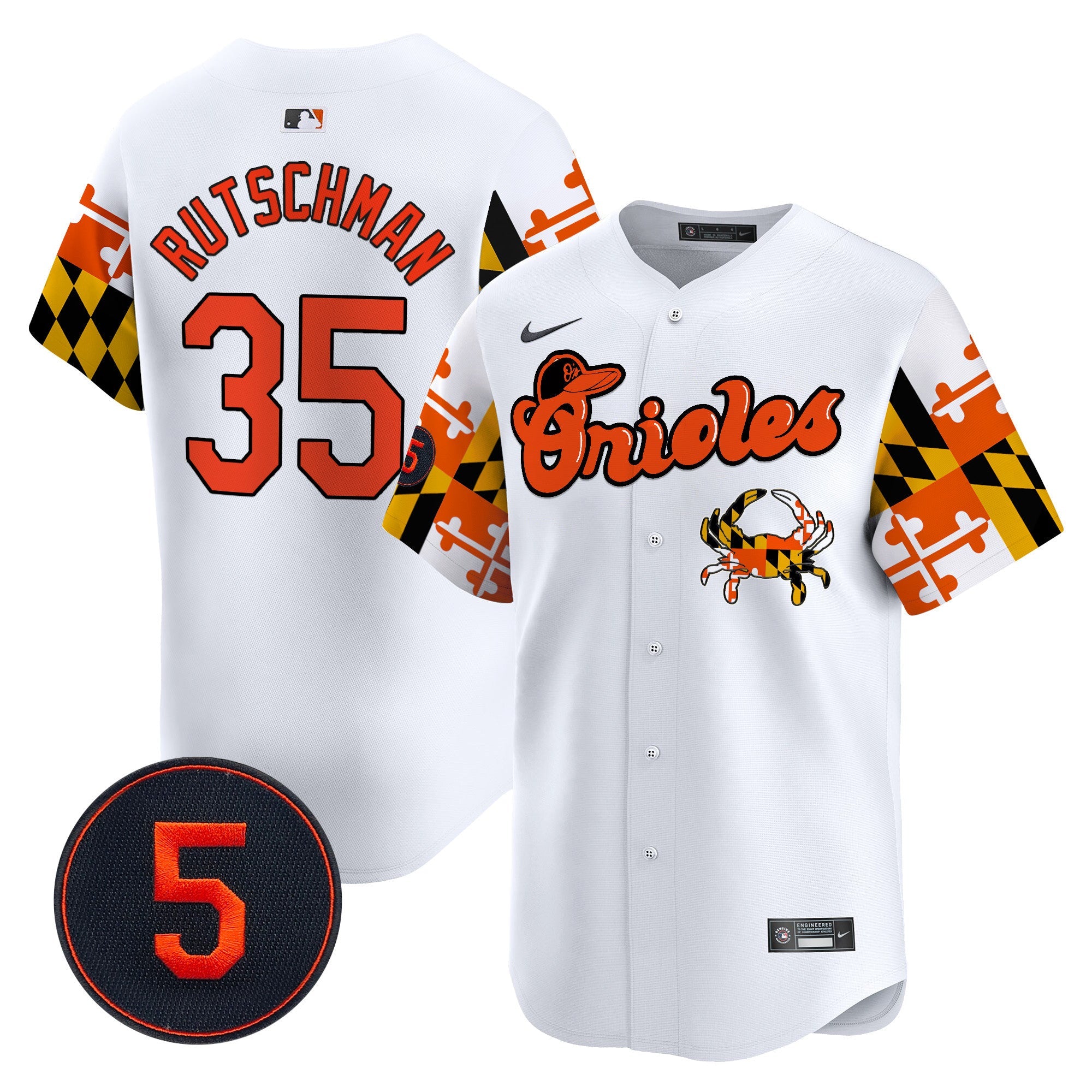 Men’s Baltimore Robinson Patch Vapor Premier Limited Jersey V7