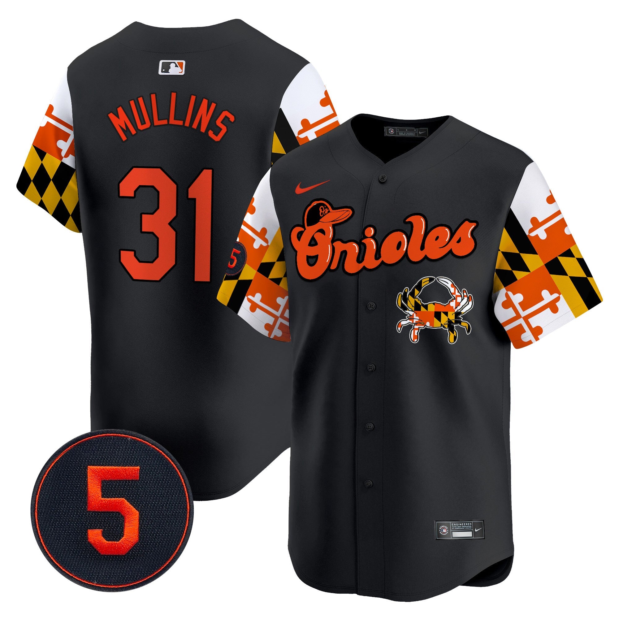 Men’s Baltimore Robinson Patch Vapor Premier Limited Jersey V7