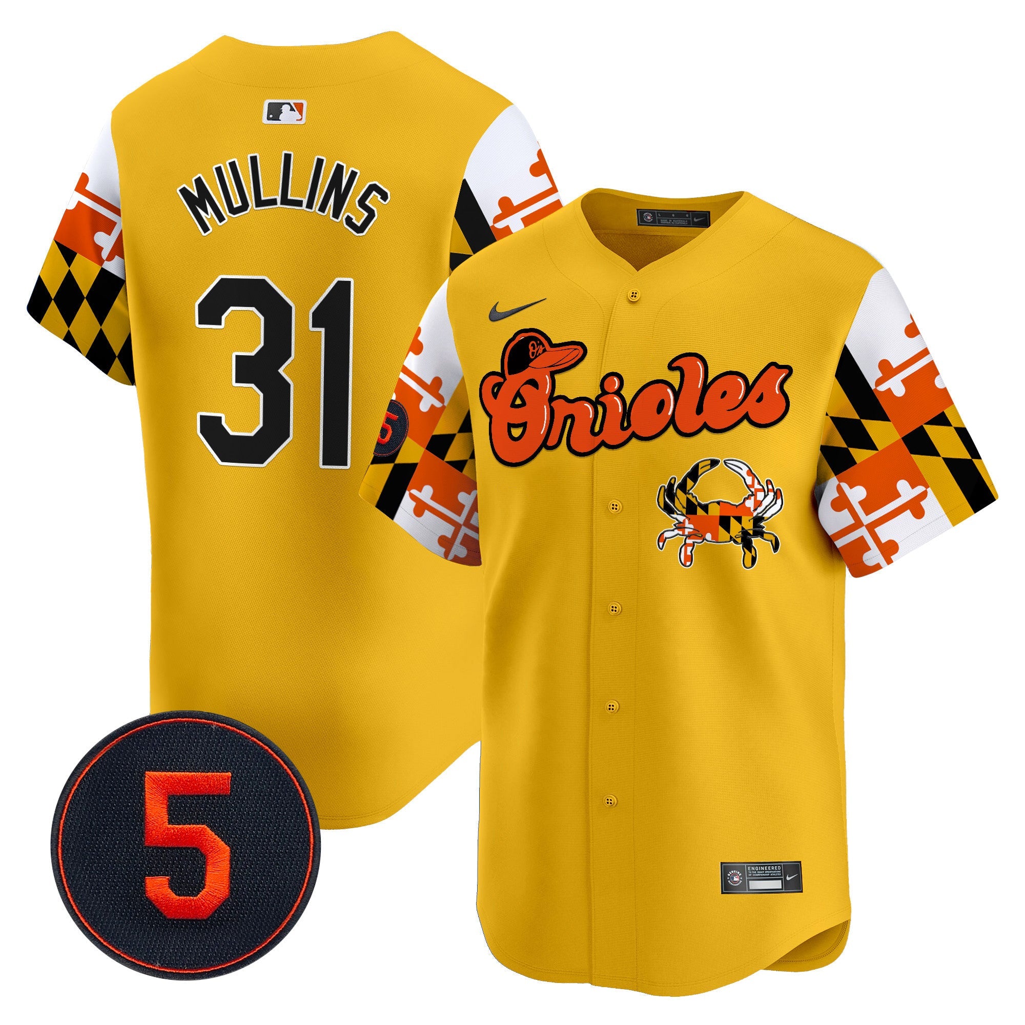 Men’s Baltimore Robinson Patch Vapor Premier Limited Jersey V7