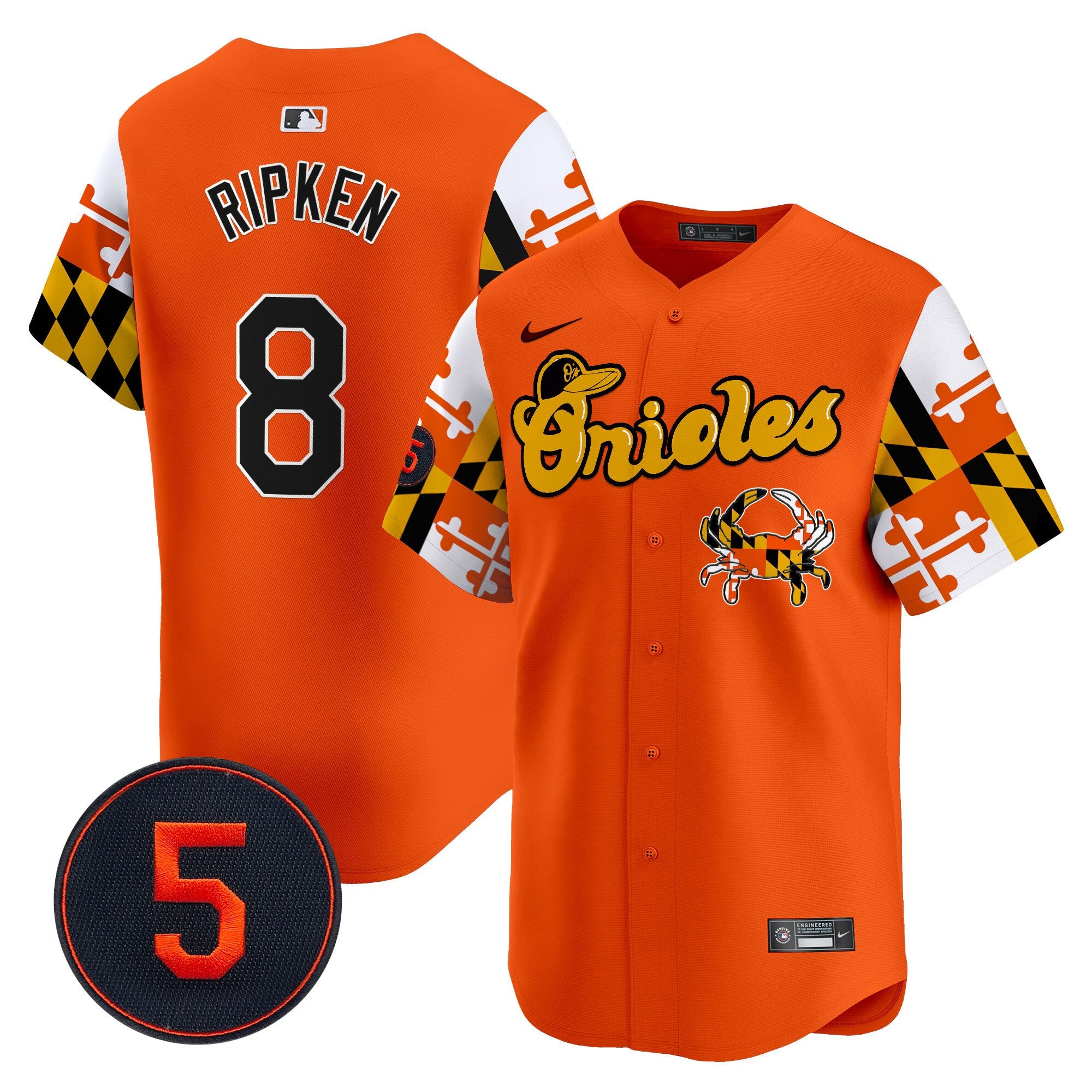 Men’s Baltimore Robinson Patch Vapor Premier Limited Jersey V7