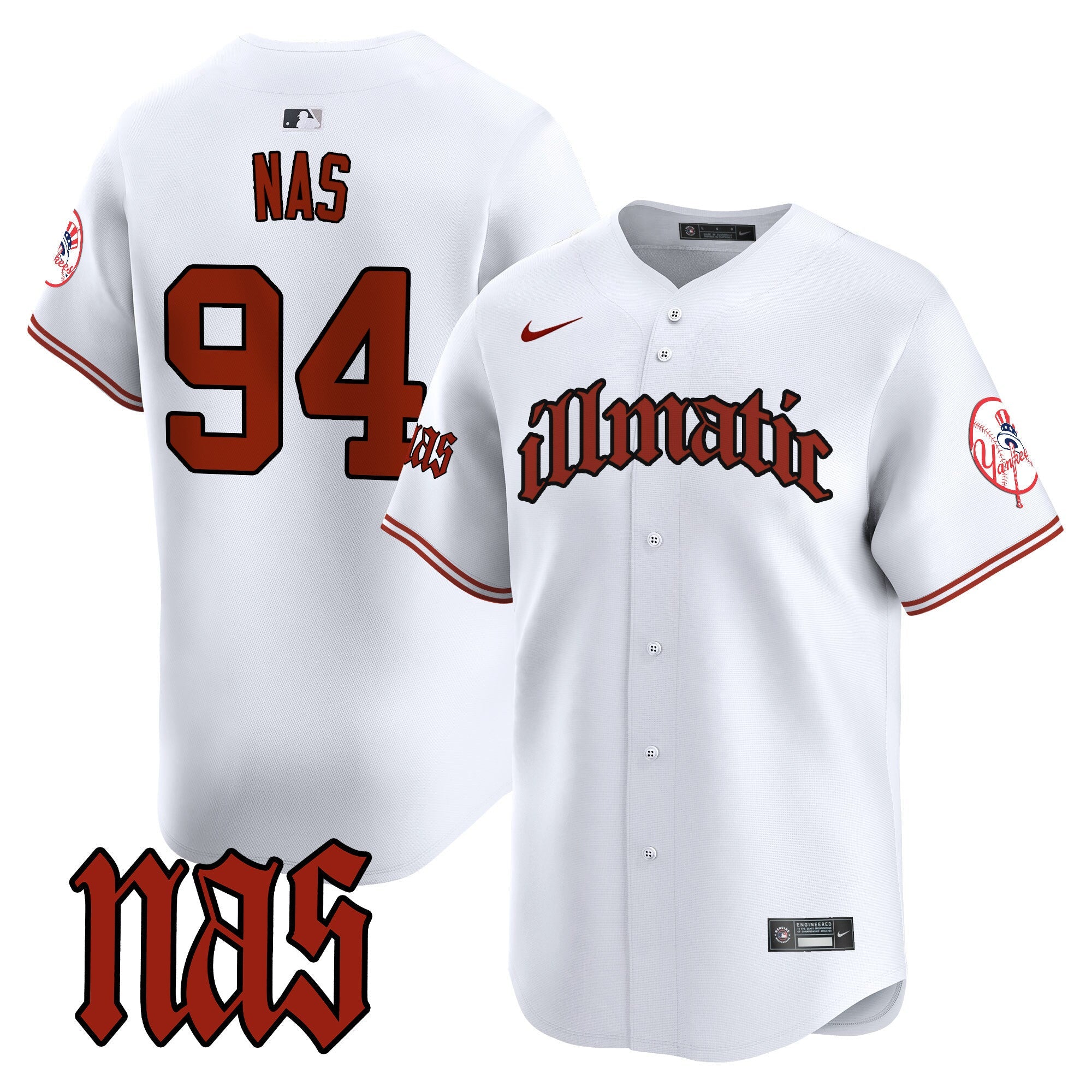 Men’s New York Nas Illmatic Vapor Premier Limited Jersey