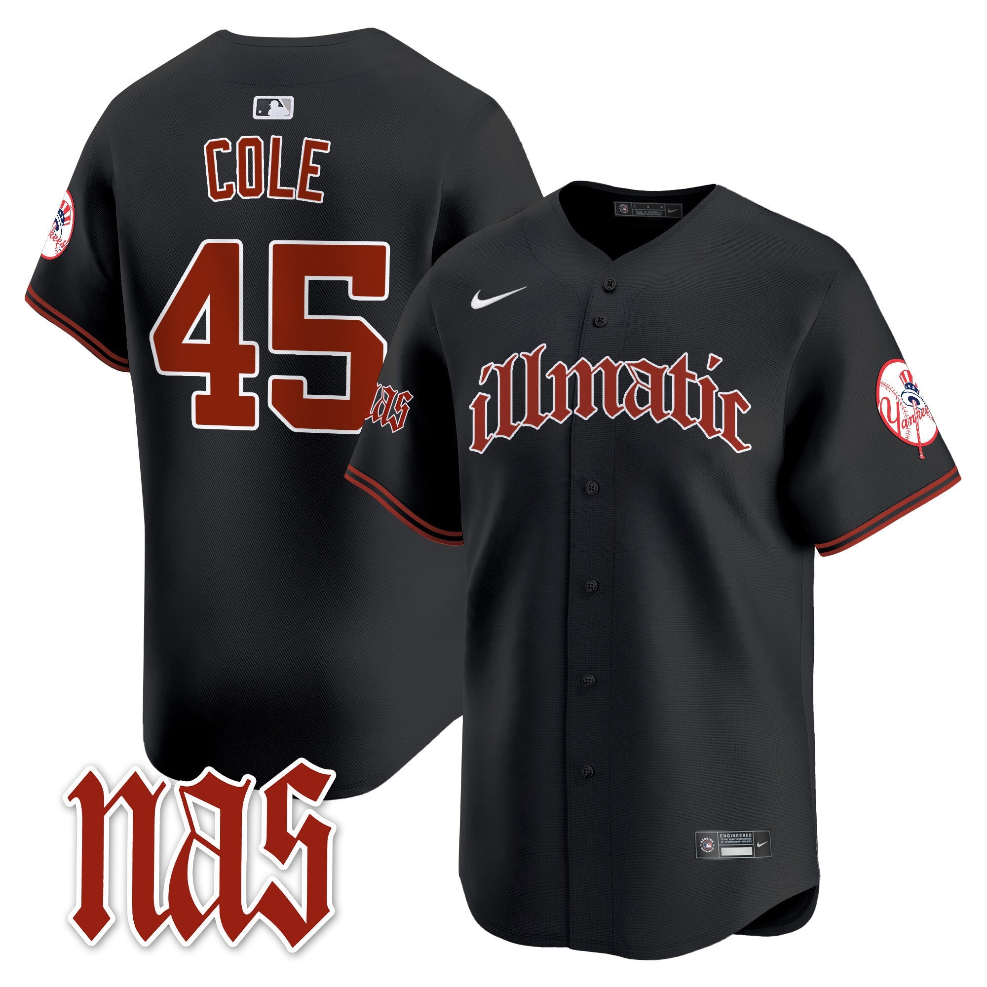 Men’s New York Nas Illmatic Vapor Premier Limited Jersey