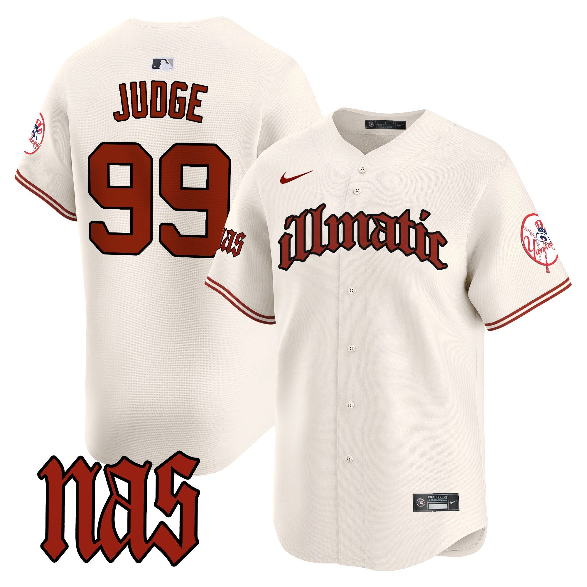 Men’s New York Nas Illmatic Vapor Premier Limited Jersey