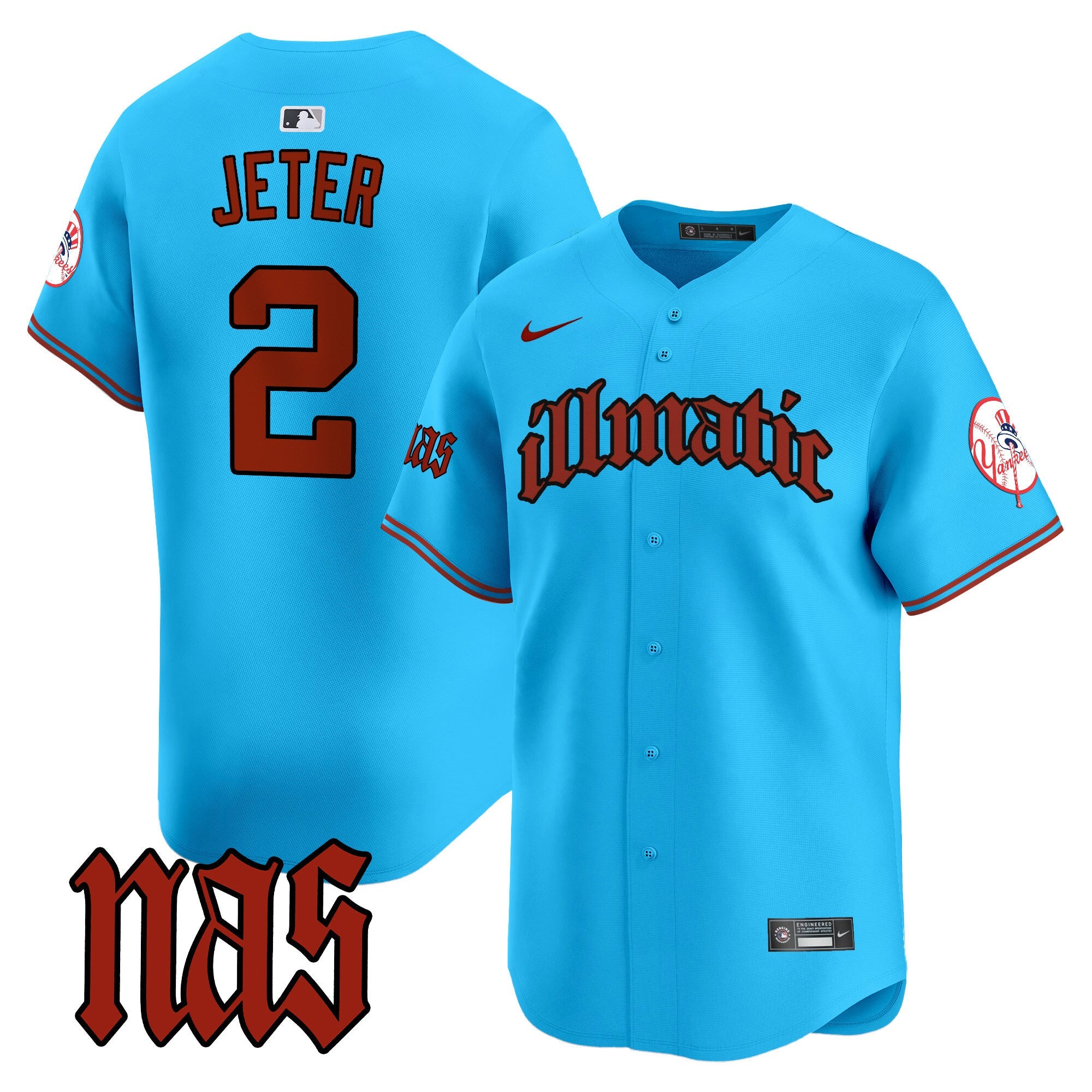Men’s New York Nas Illmatic Vapor Premier Limited Jersey