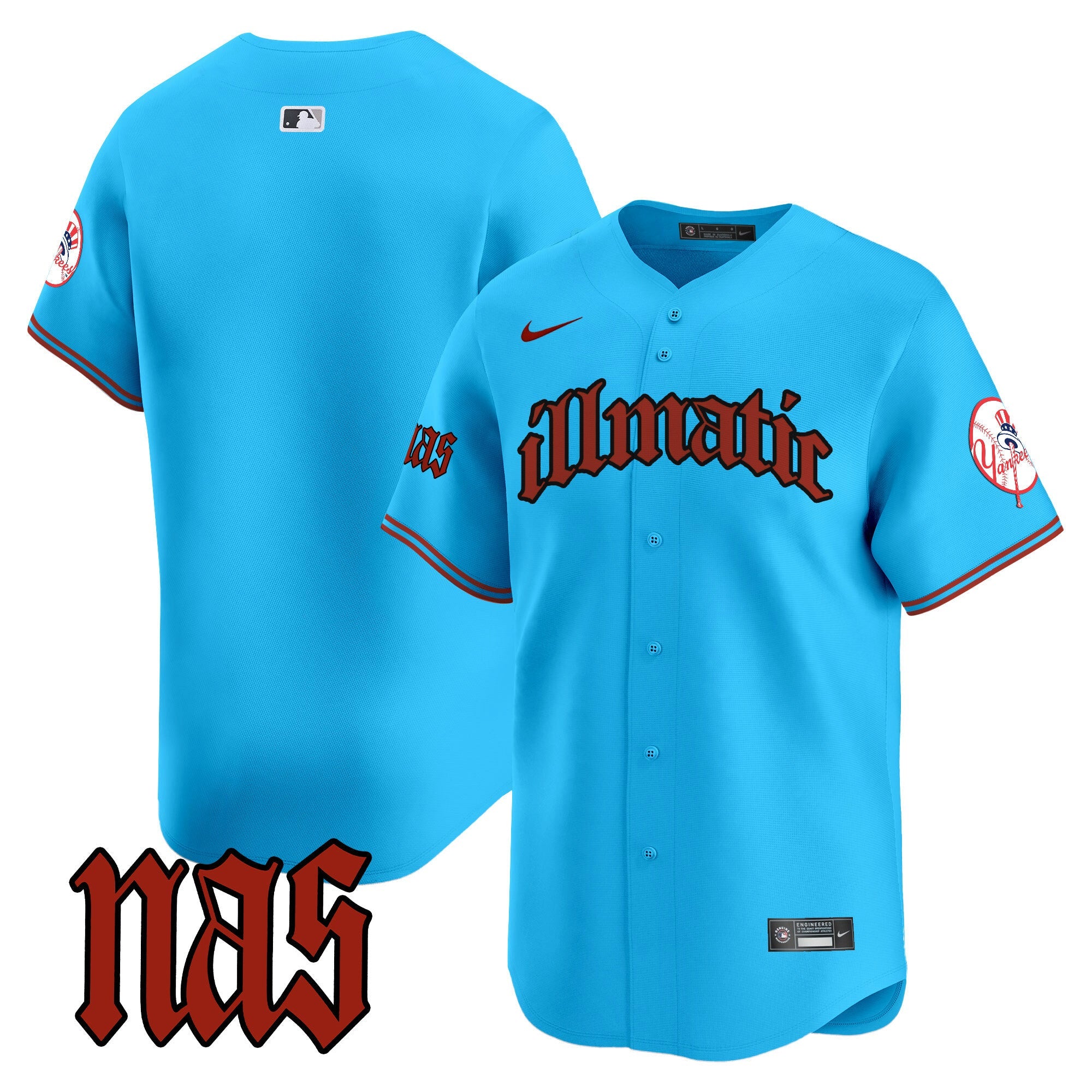 Men’s New York Nas Illmatic Vapor Premier Limited Jersey