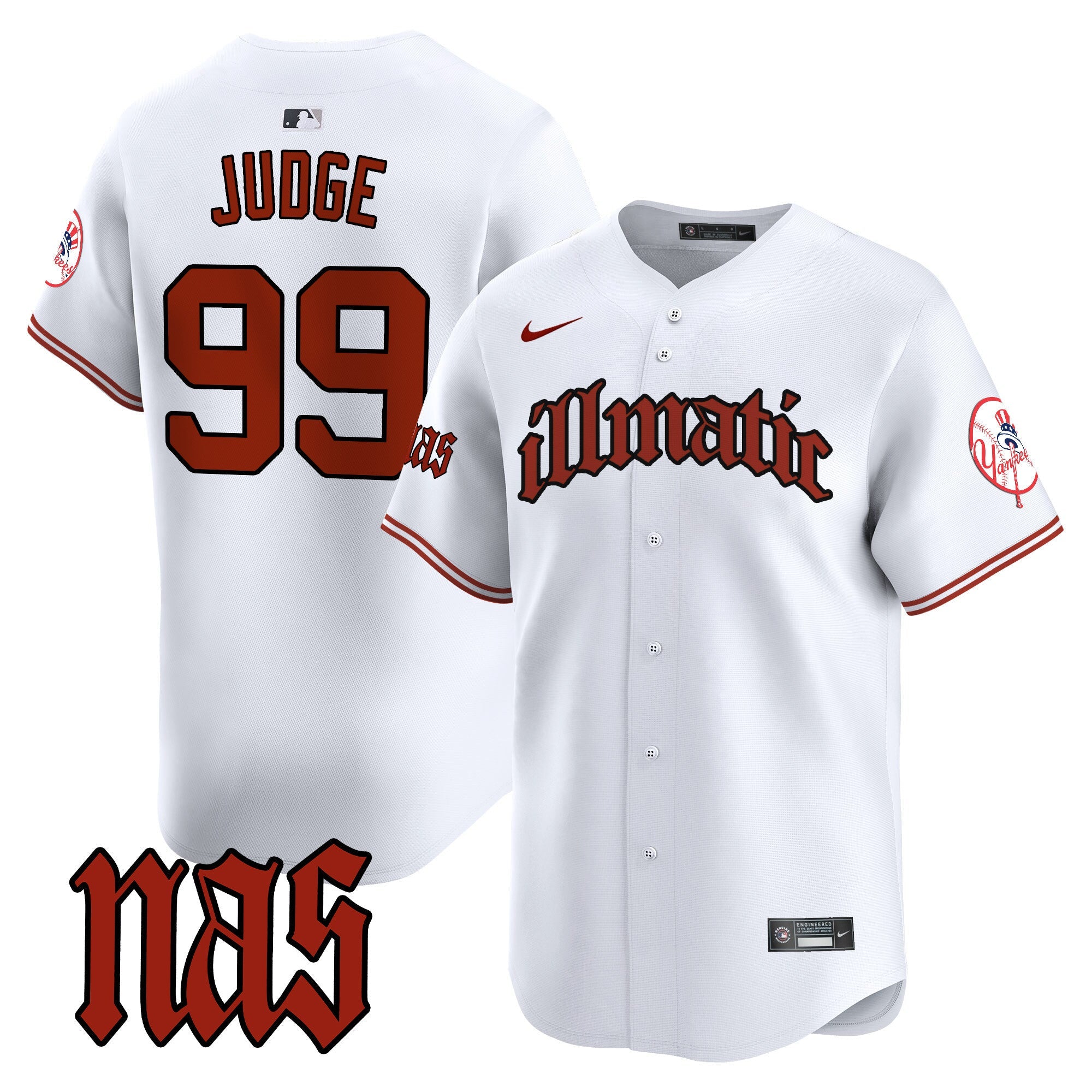 Men’s New York Nas Illmatic Vapor Premier Limited Jersey