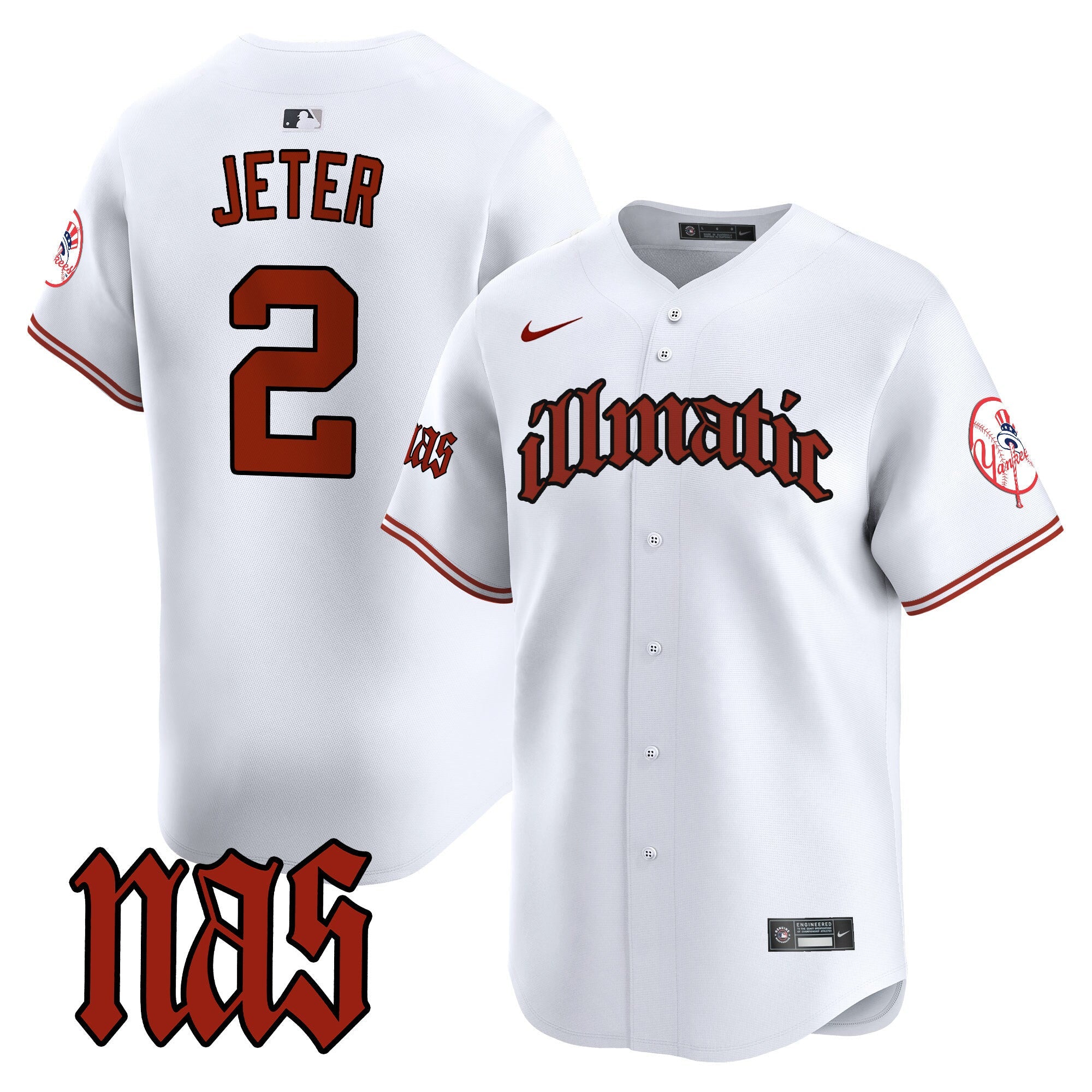 Men’s New York Nas Illmatic Vapor Premier Limited Jersey