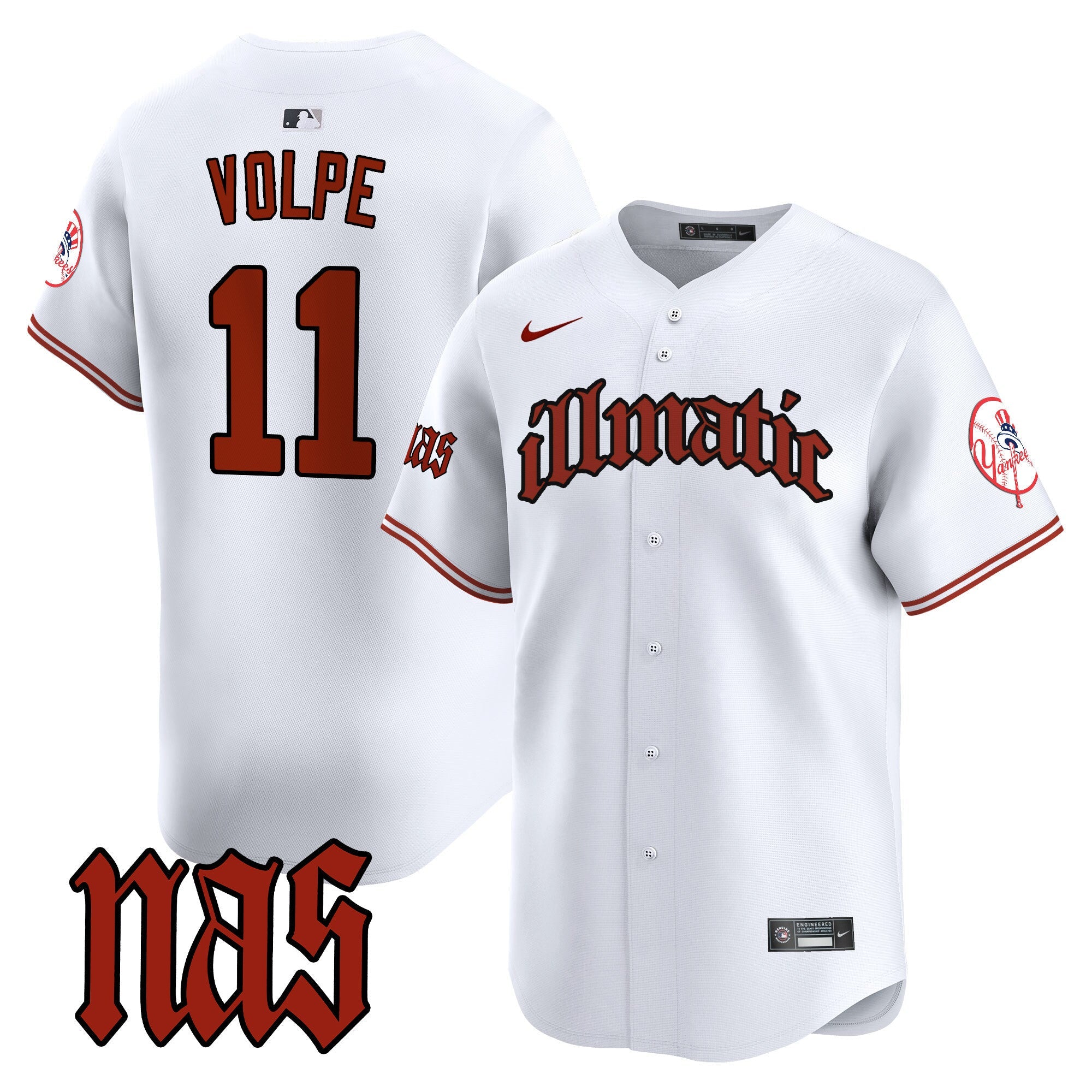 Men’s New York Nas Illmatic Vapor Premier Limited Jersey