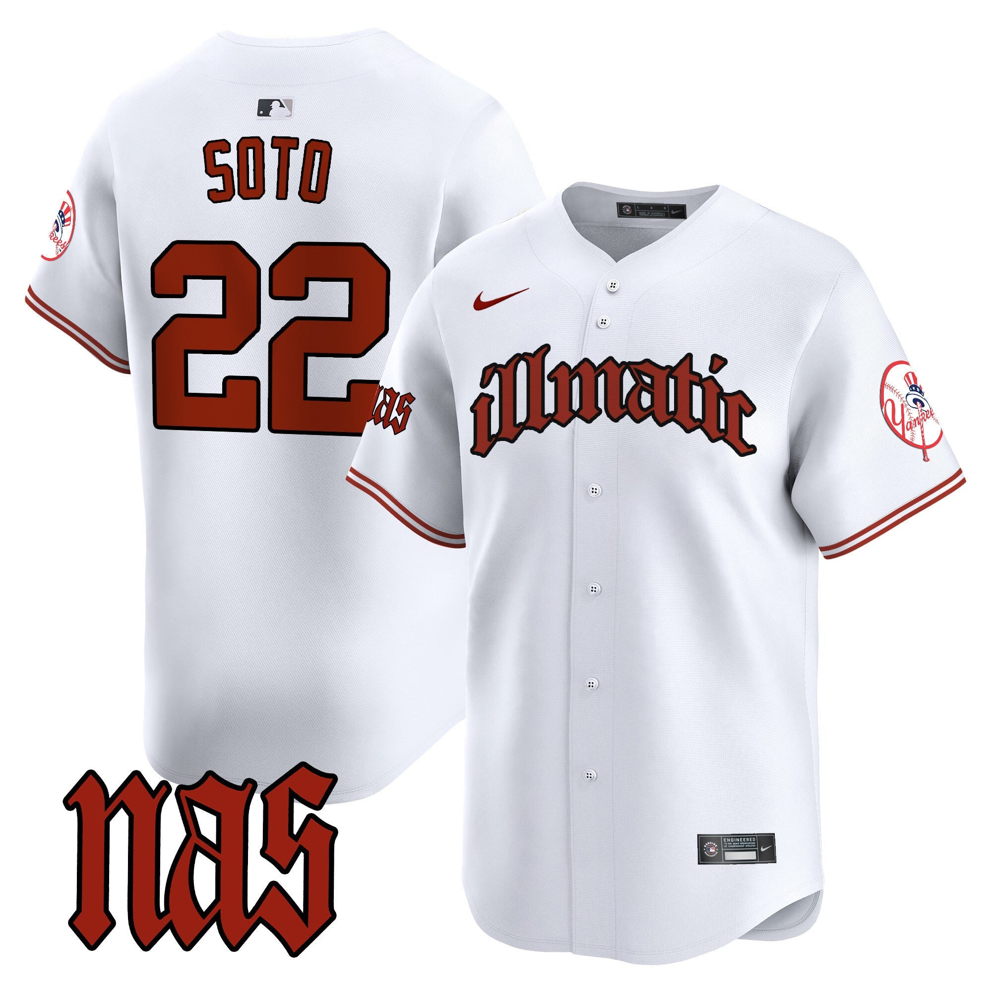 Men’s New York Nas Illmatic Vapor Premier Limited Jersey