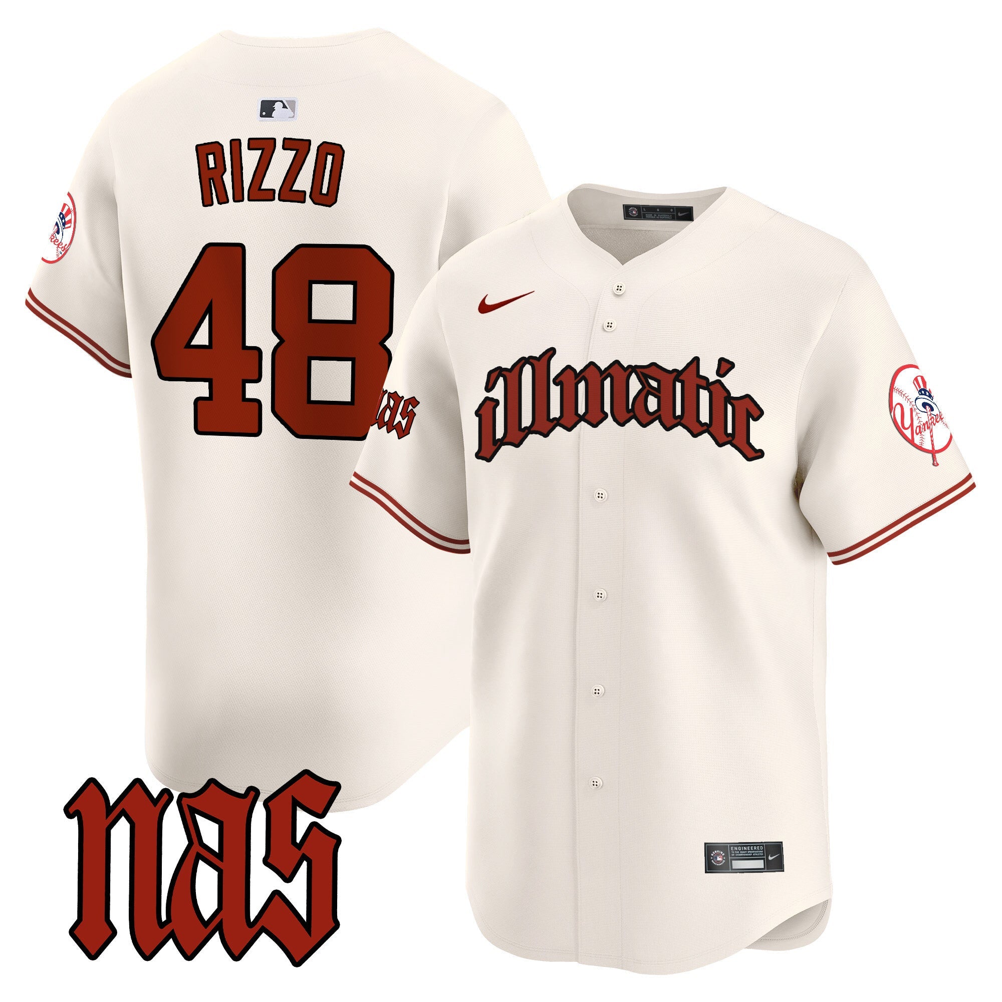 Men’s New York Nas Illmatic Vapor Premier Limited Jersey