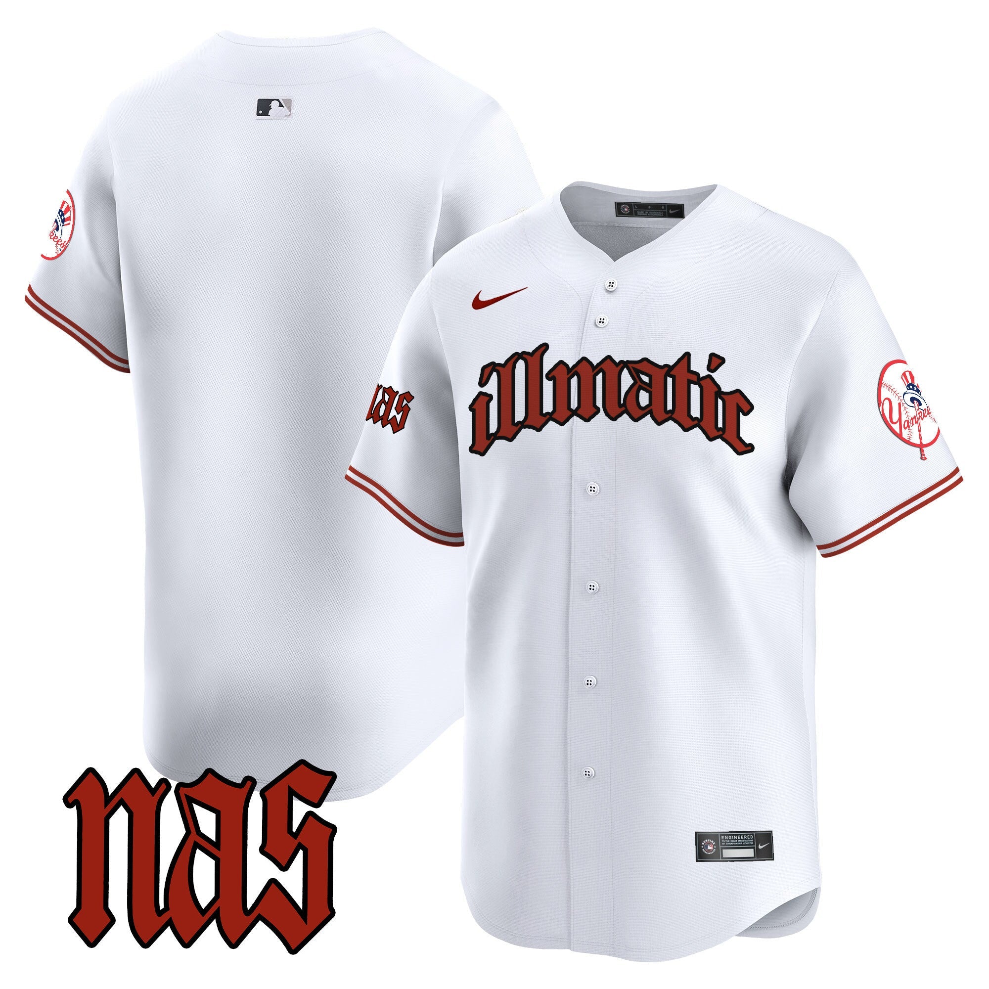 Men’s New York Nas Illmatic Vapor Premier Limited Jersey