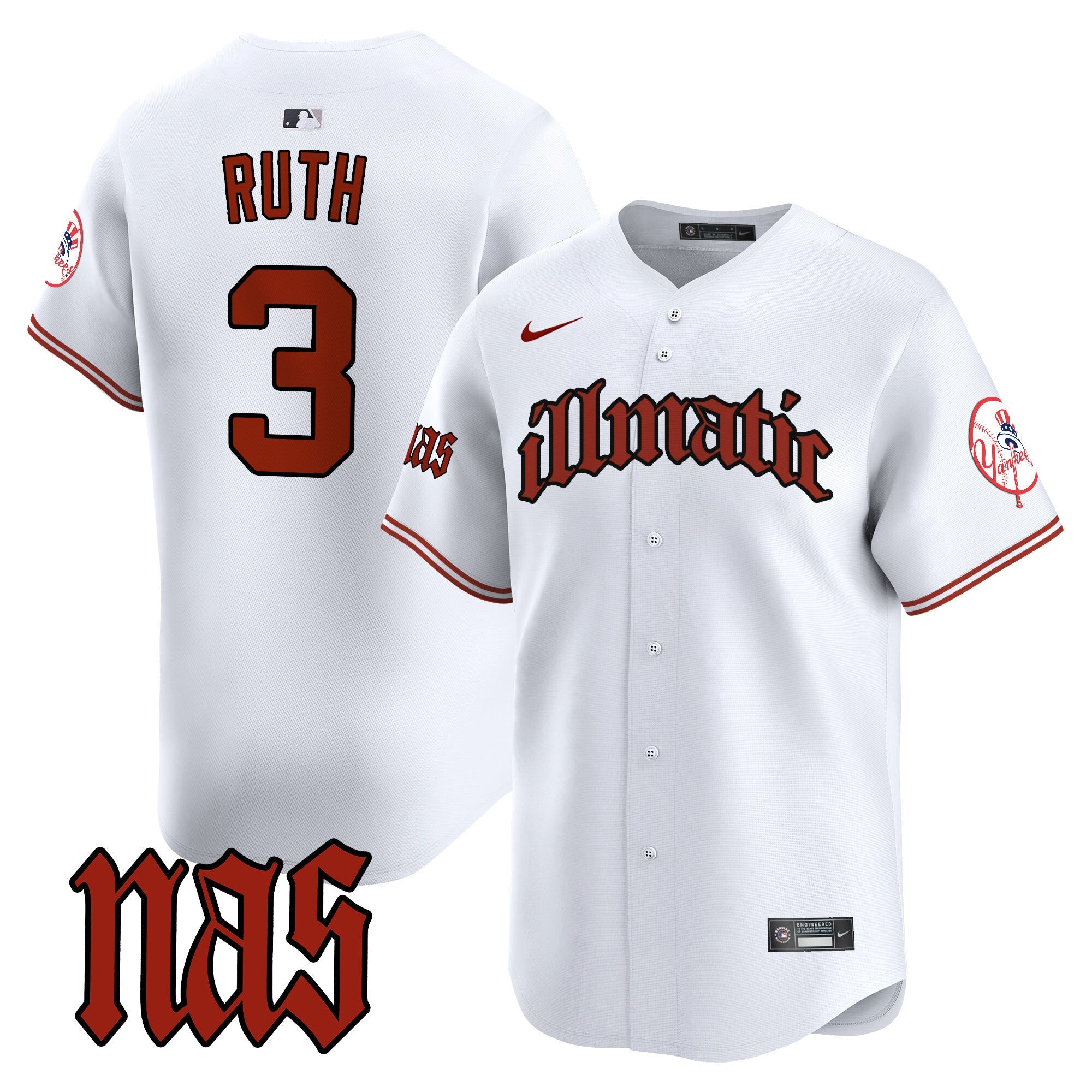 Men’s New York Nas Illmatic Vapor Premier Limited Jersey