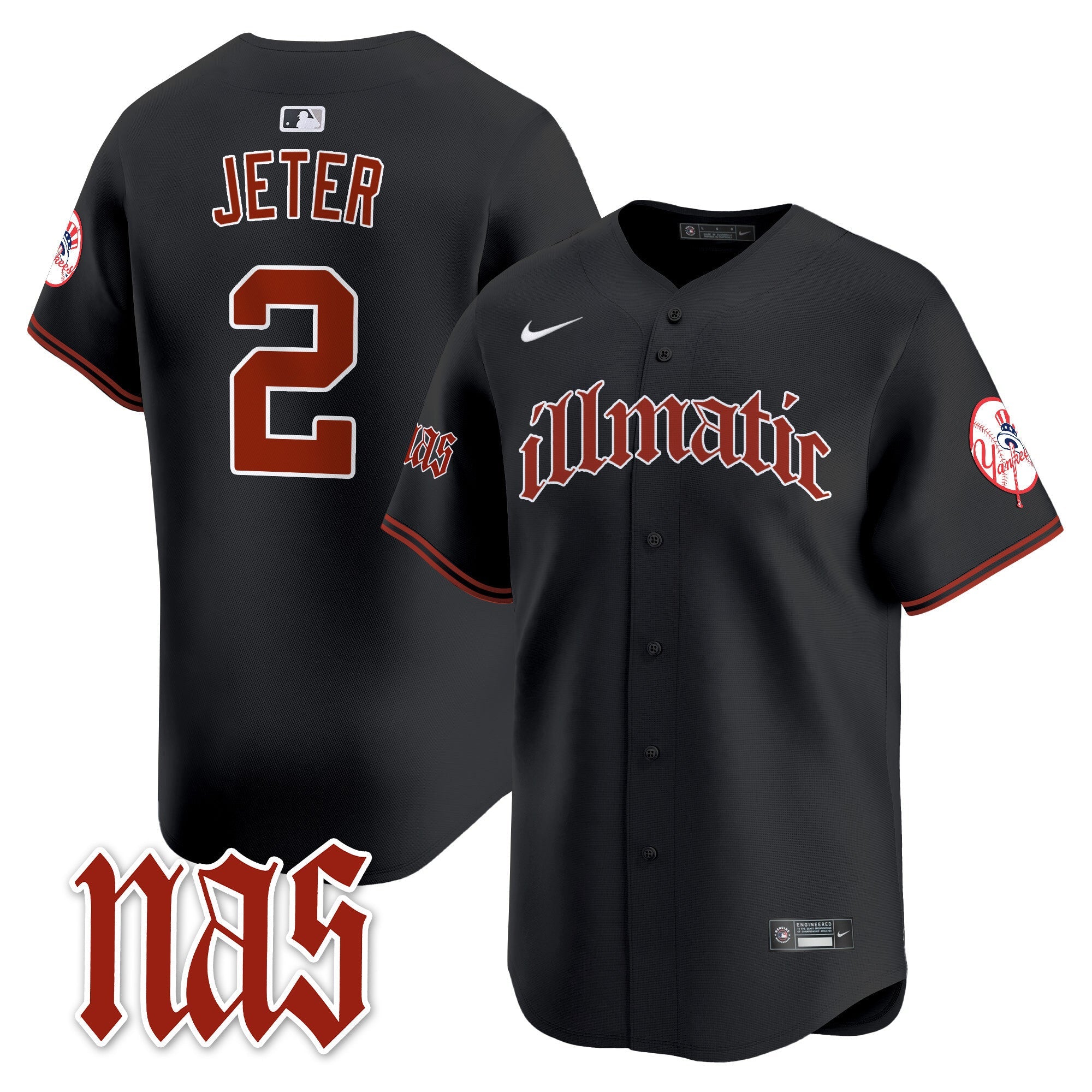 Men’s New York Nas Illmatic Vapor Premier Limited Jersey