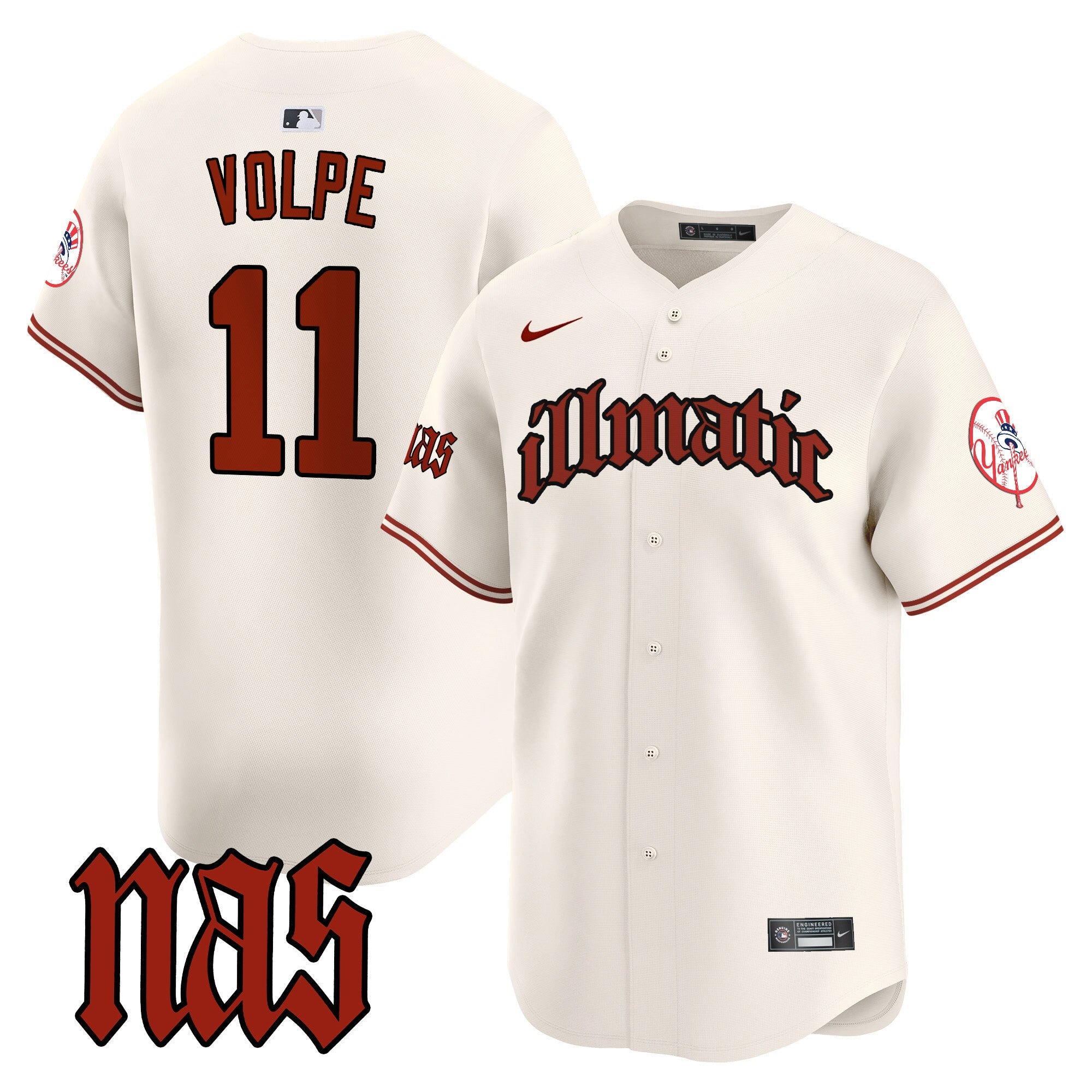 Men’s New York Nas Illmatic Vapor Premier Limited Jersey