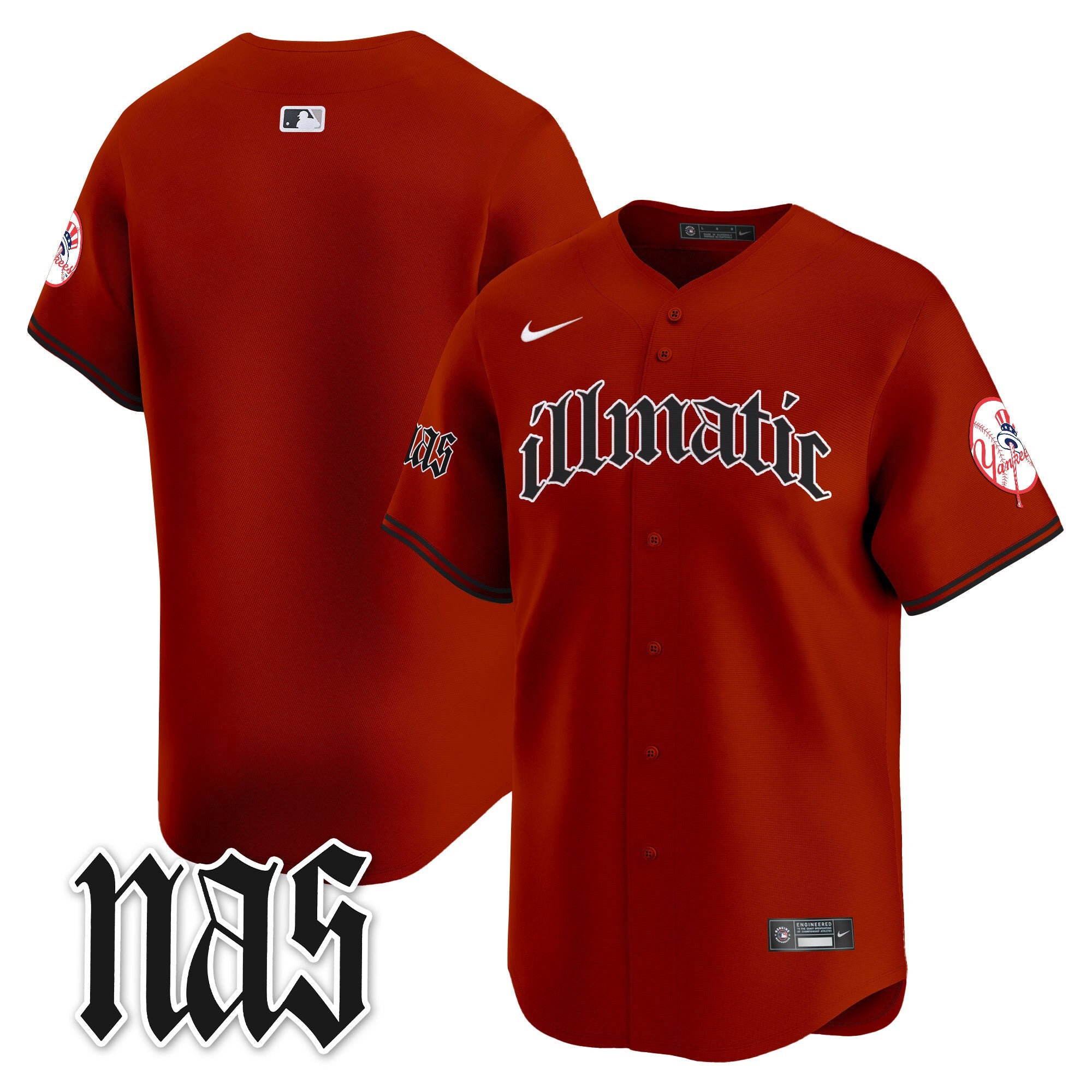 Men’s New York Nas Illmatic Vapor Premier Limited Jersey
