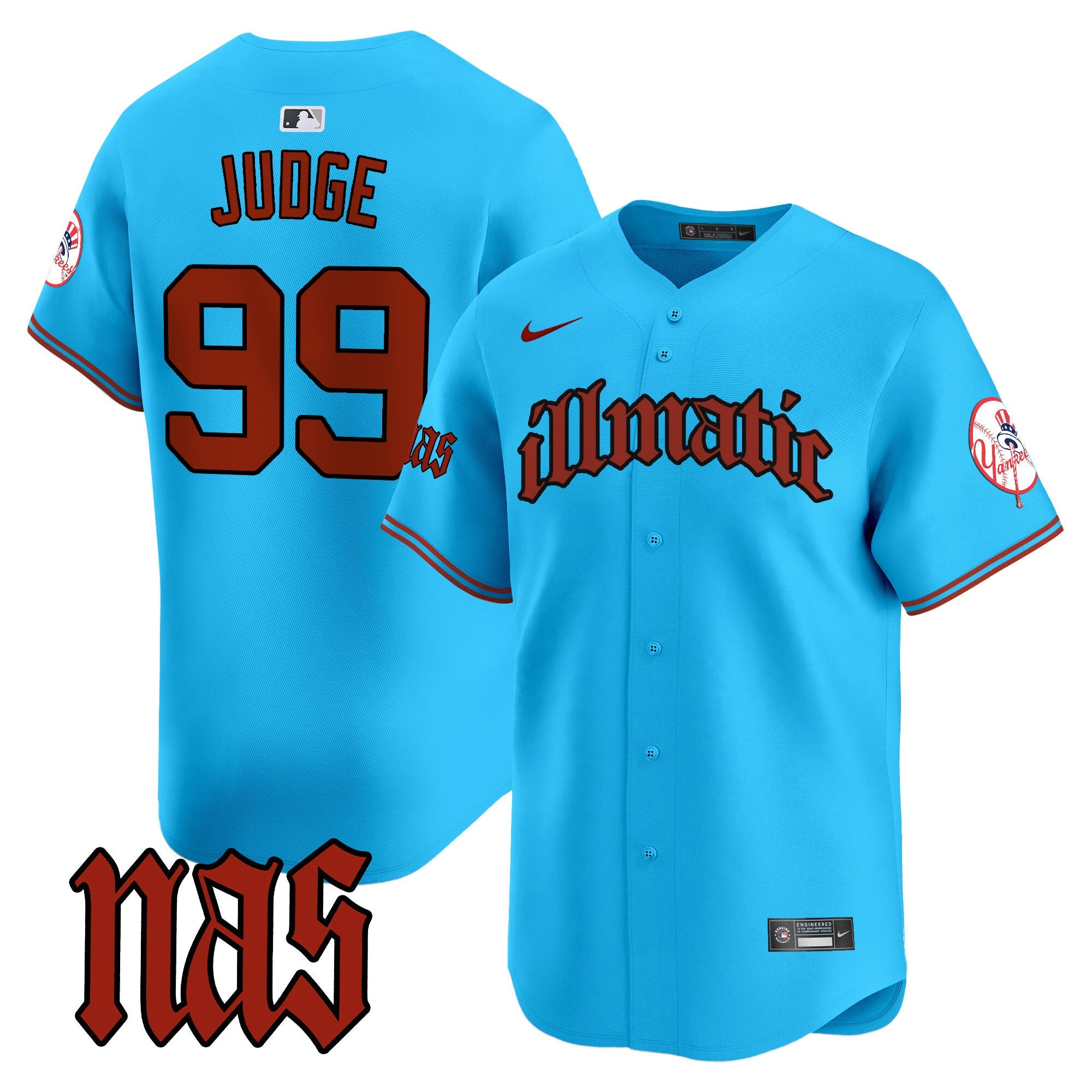Men’s New York Nas Illmatic Vapor Premier Limited Jersey