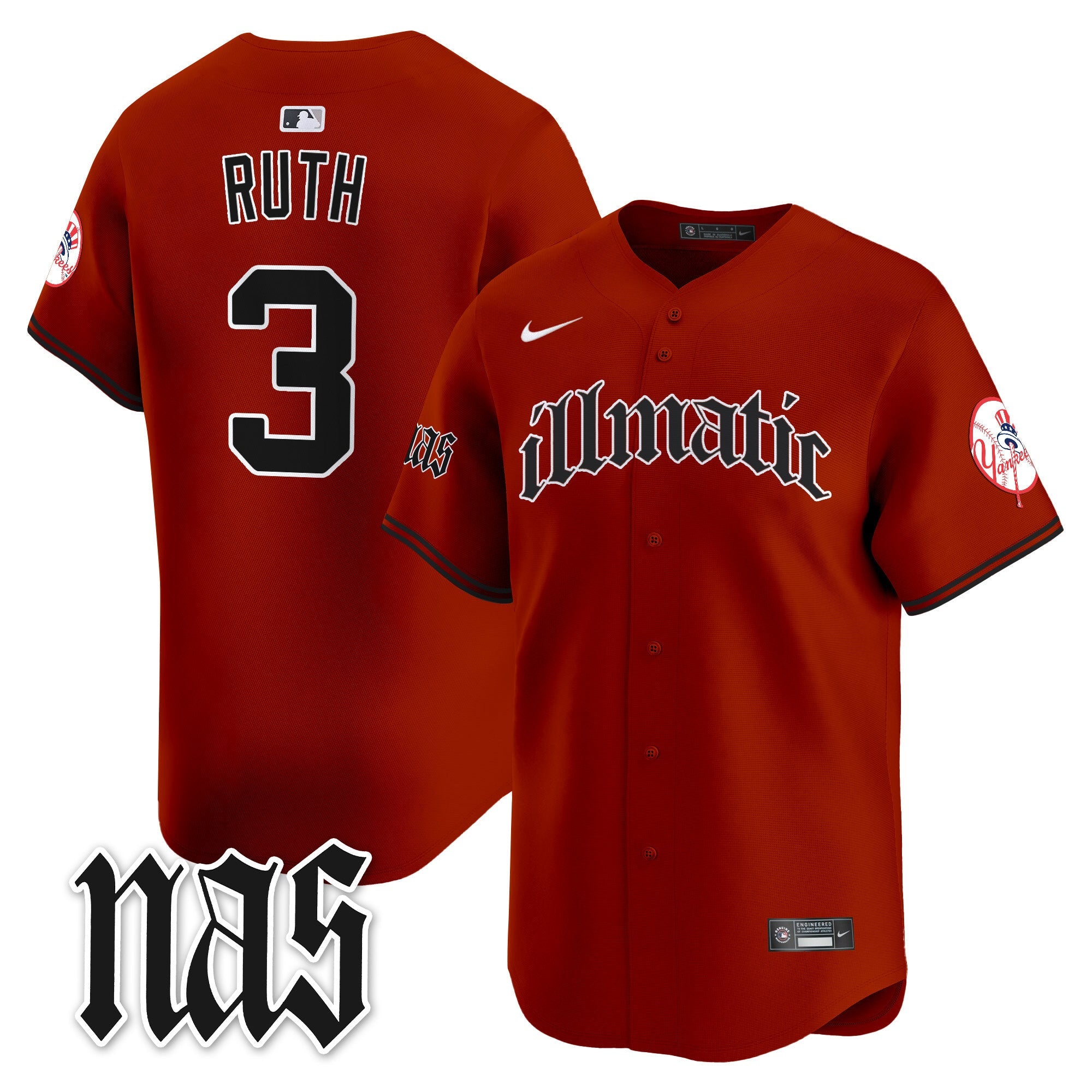 Men’s New York Nas Illmatic Vapor Premier Limited Jersey
