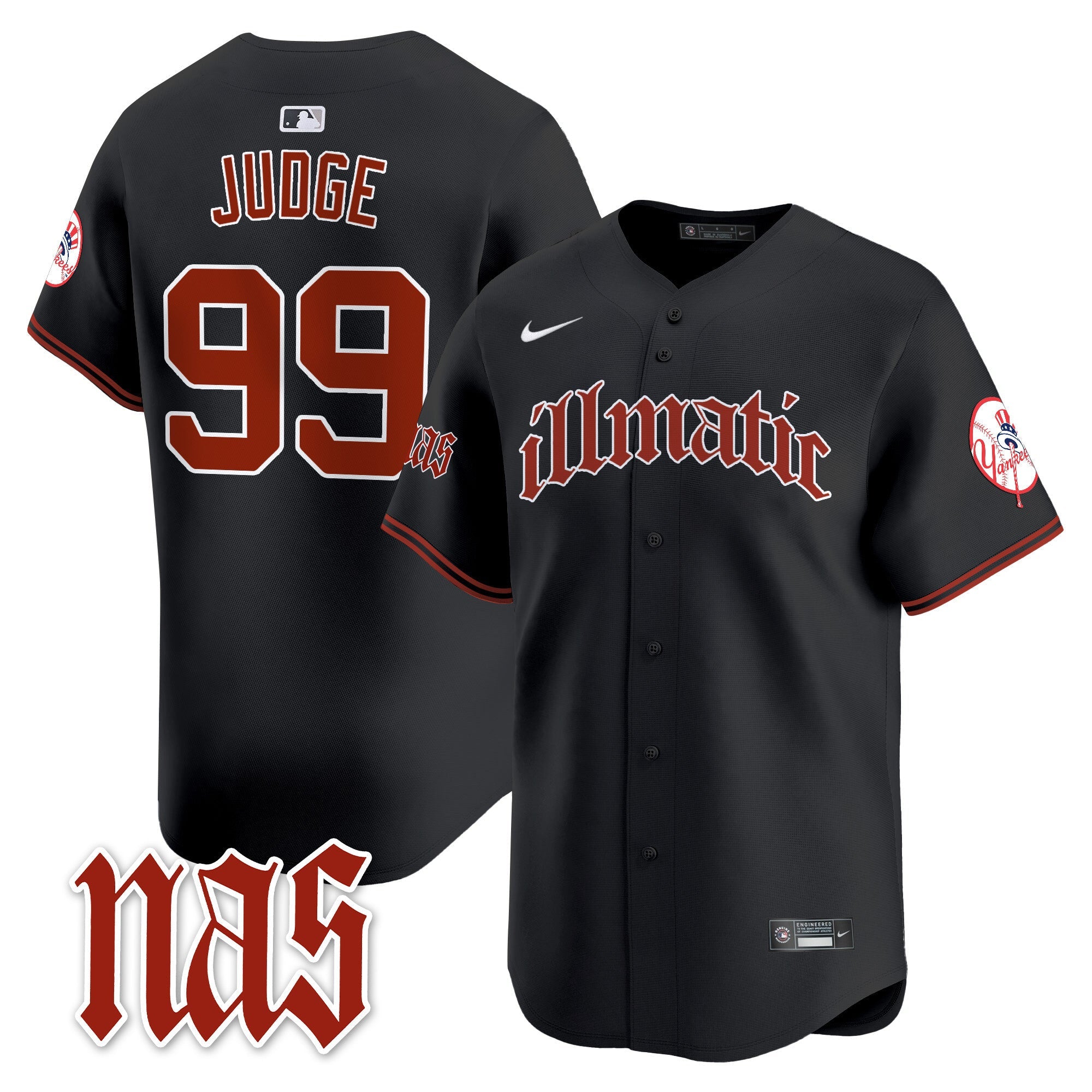 Men’s New York Nas Illmatic Vapor Premier Limited Jersey