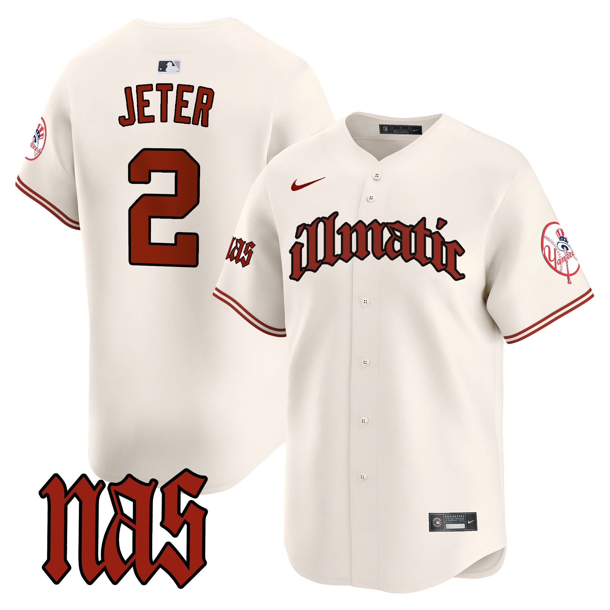 Men’s New York Nas Illmatic Vapor Premier Limited Jersey