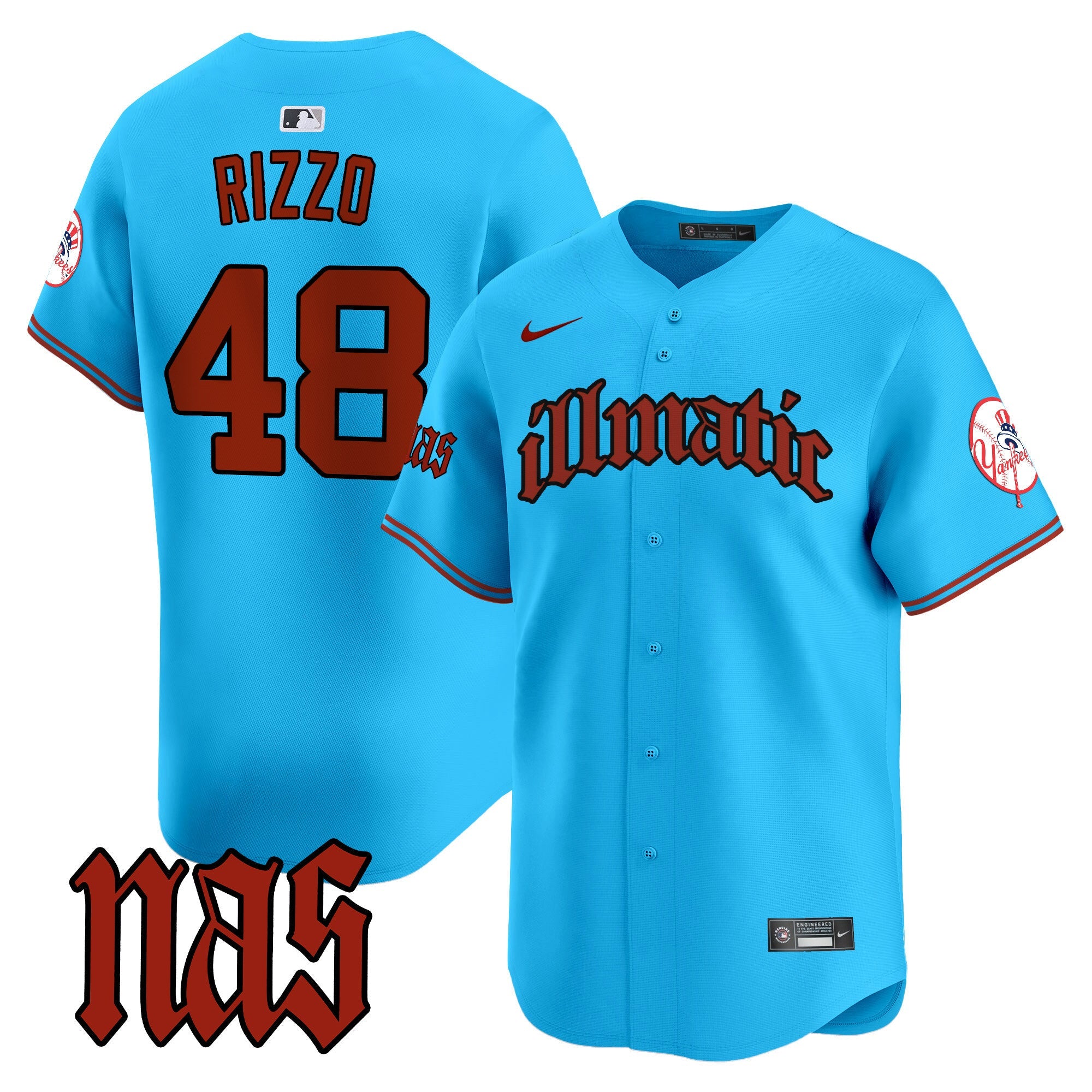 Men’s New York Nas Illmatic Vapor Premier Limited Jersey