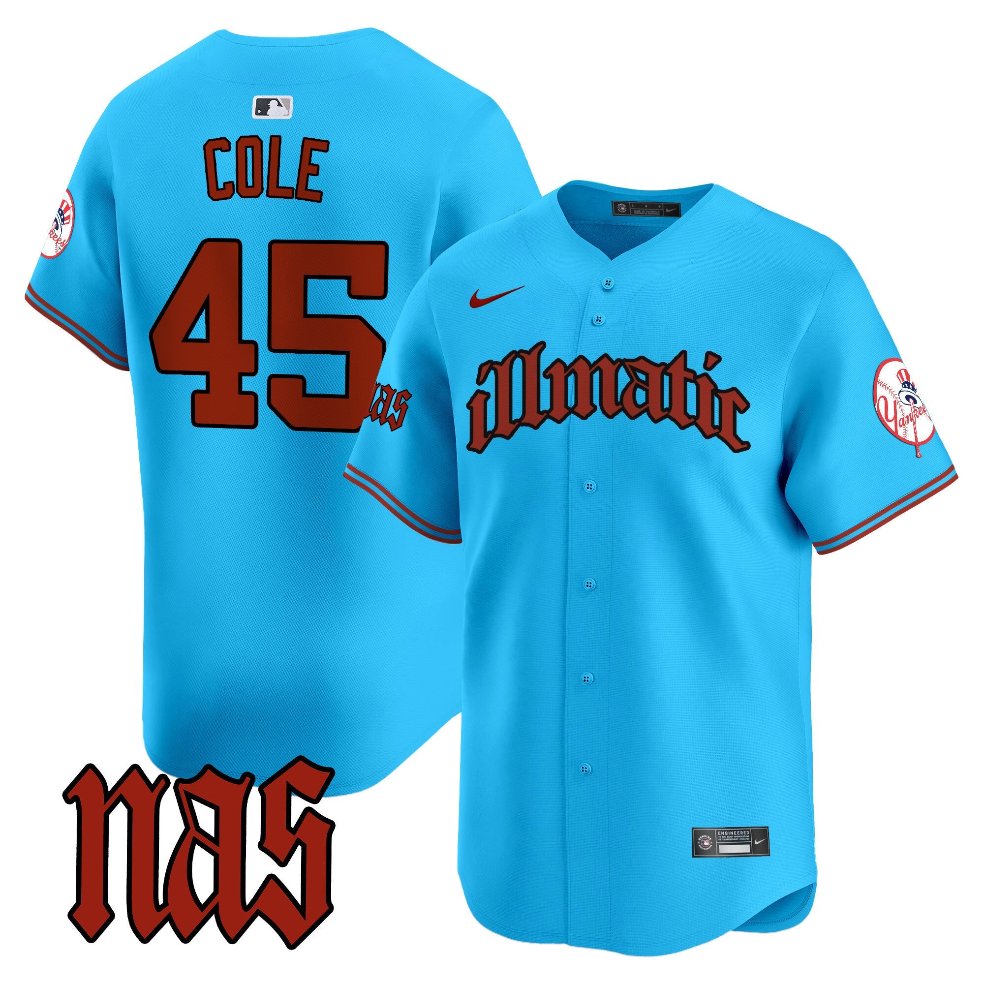 Men’s New York Nas Illmatic Vapor Premier Limited Jersey