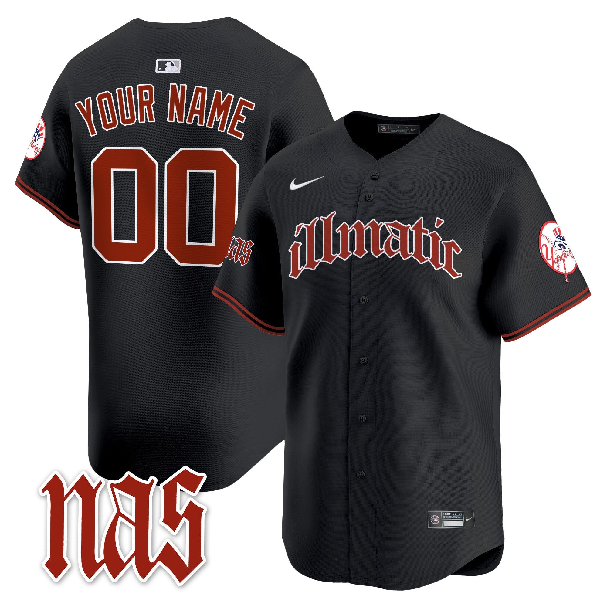 New York Nas Illmatic Vapor Premier Limited Custom Jersey