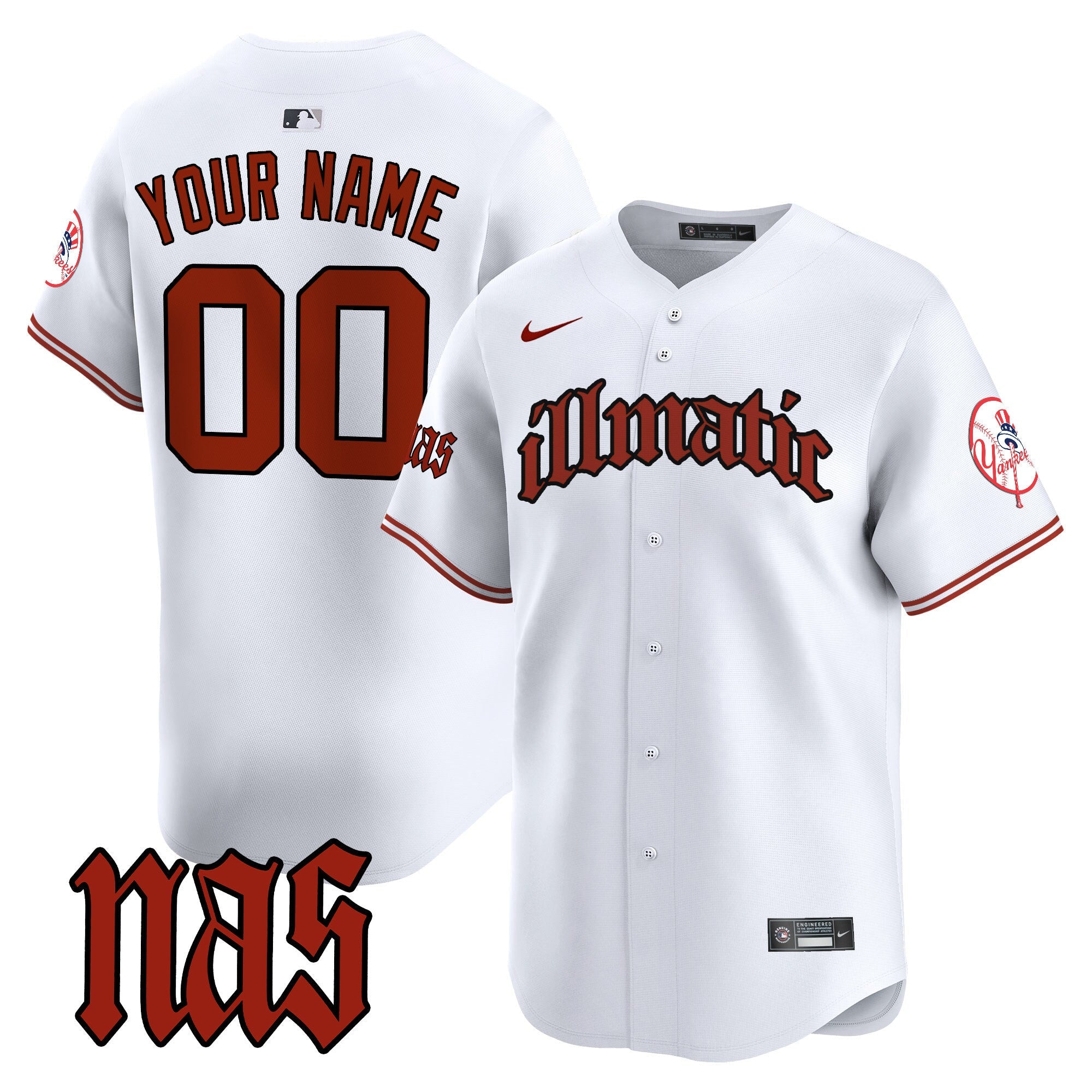 New York Nas Illmatic Vapor Premier Limited Custom Jersey