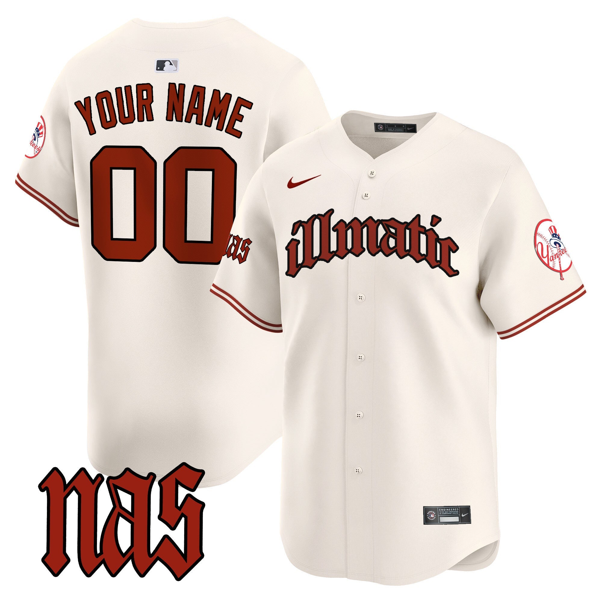 New York Nas Illmatic Vapor Premier Limited Custom Jersey