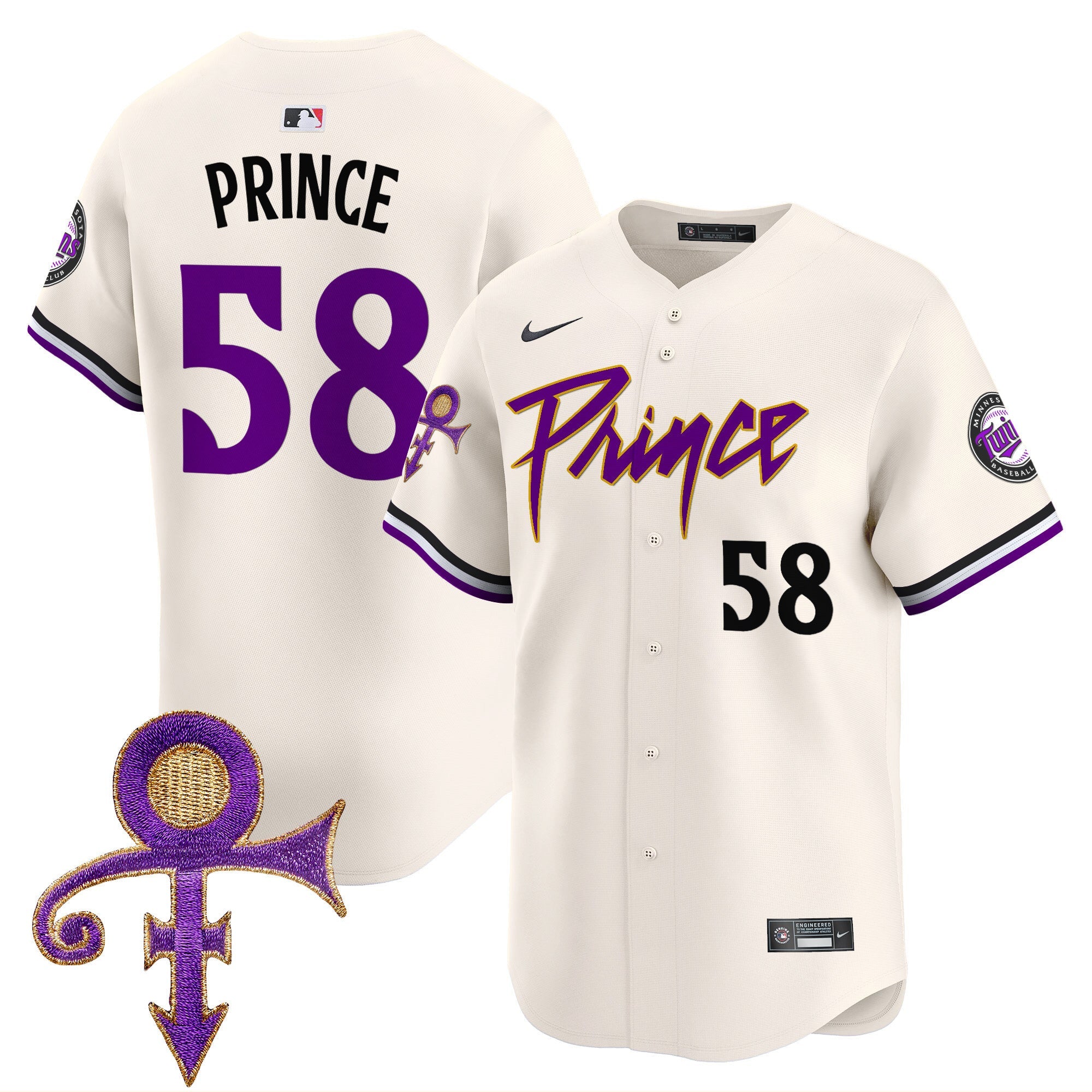 Men’s Minnesota Prince Patch Vapor Premier Limited Jersey
