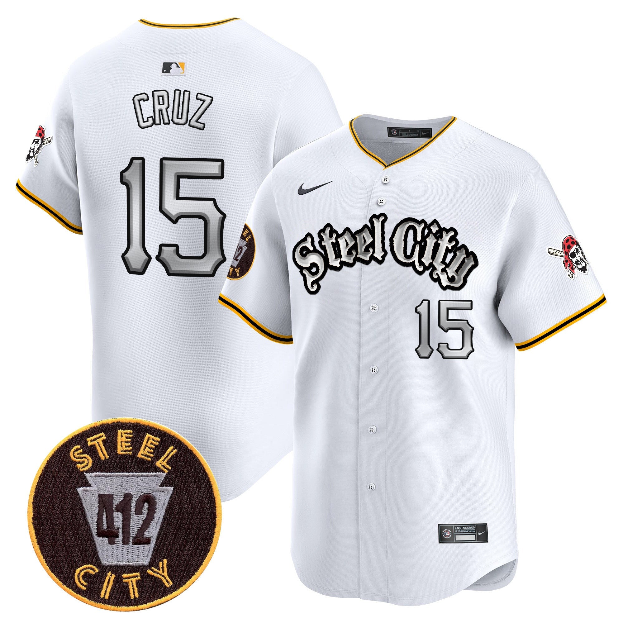 Men’s Pittsburgh 412 Patch Vapor Premier Limited Jersey V2