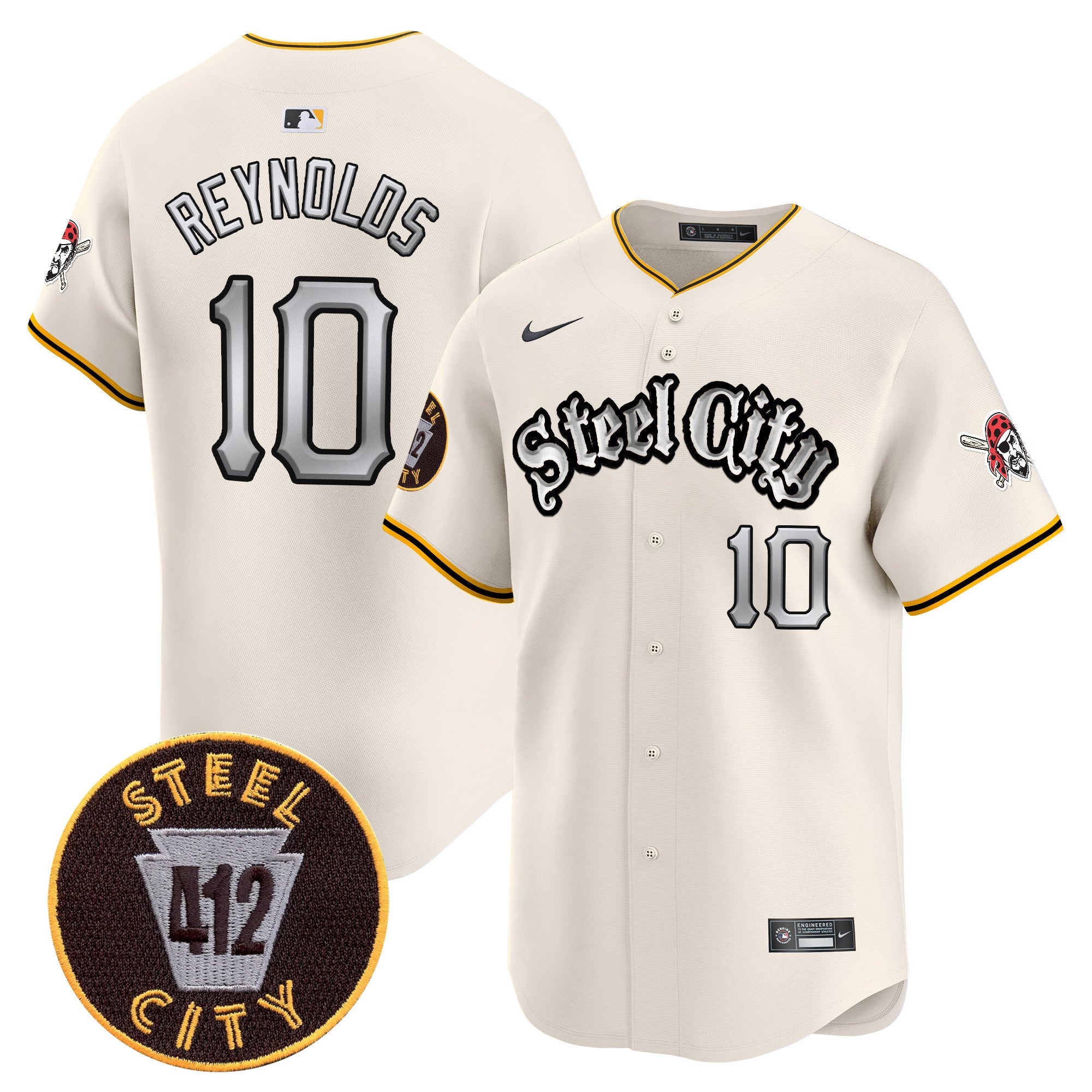 Men’s Pittsburgh 412 Patch Vapor Premier Limited Jersey V2