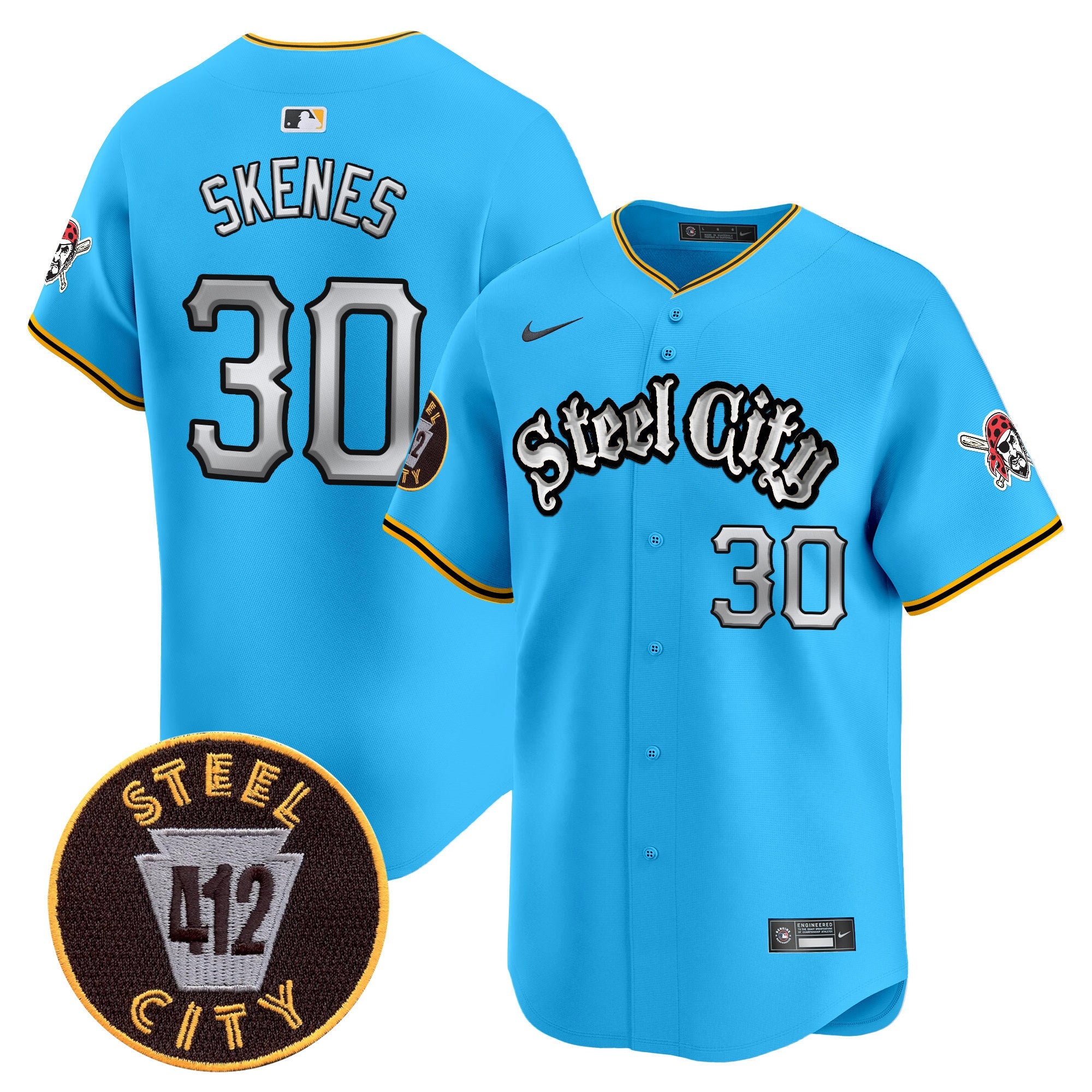 Men’s Pittsburgh 412 Patch Vapor Premier Limited Jersey V2