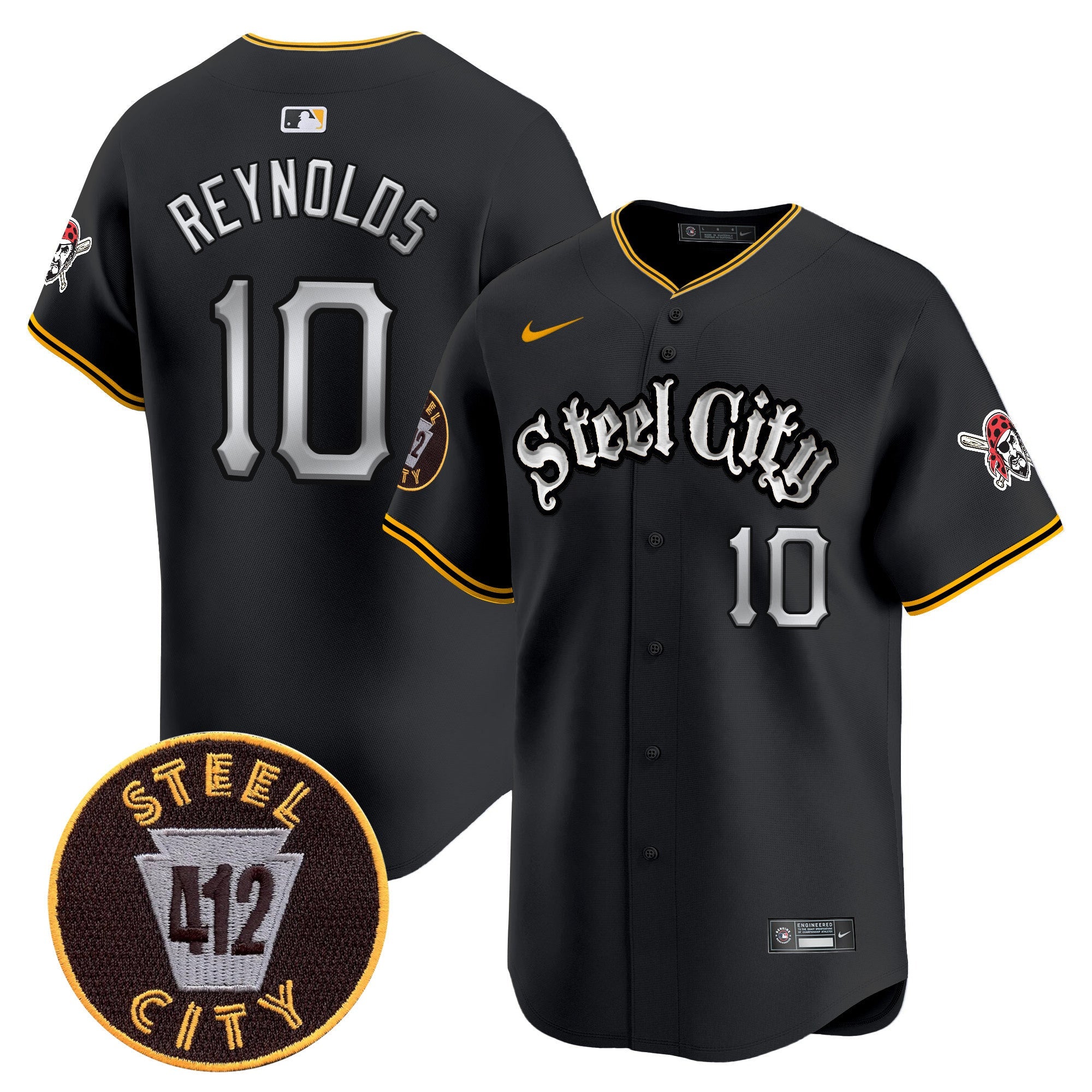 Men’s Pittsburgh 412 Patch Vapor Premier Limited Jersey V2