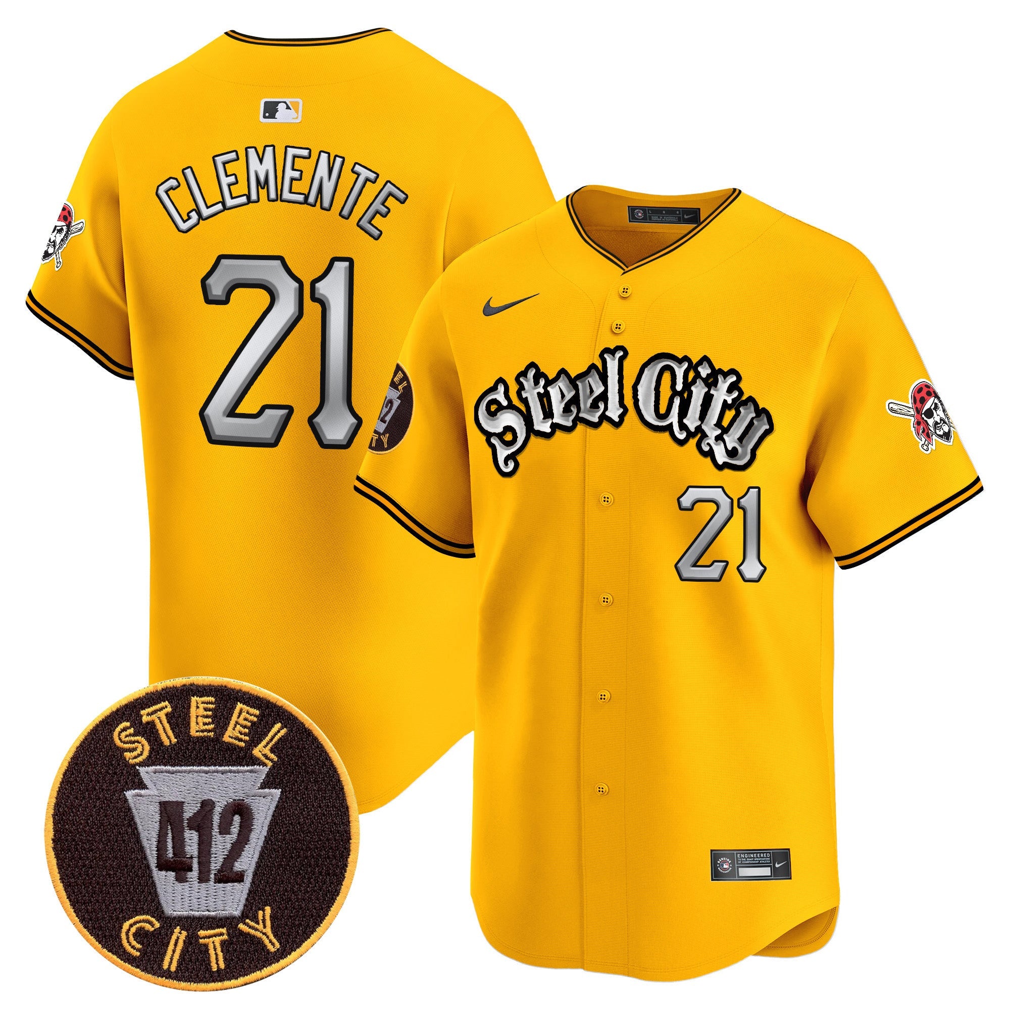 Men’s Pittsburgh 412 Patch Vapor Premier Limited Jersey V2
