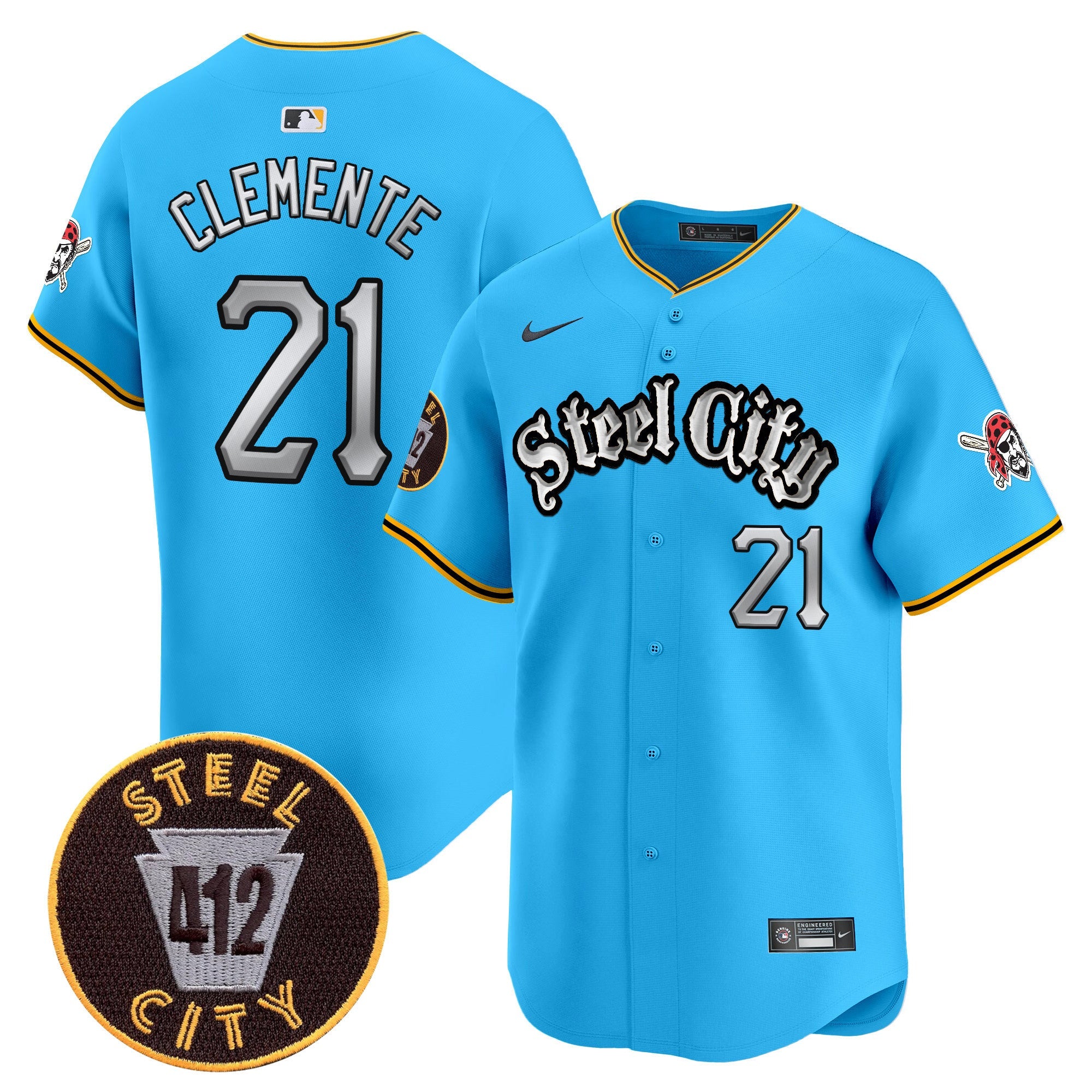 Men’s Pittsburgh 412 Patch Vapor Premier Limited Jersey V2