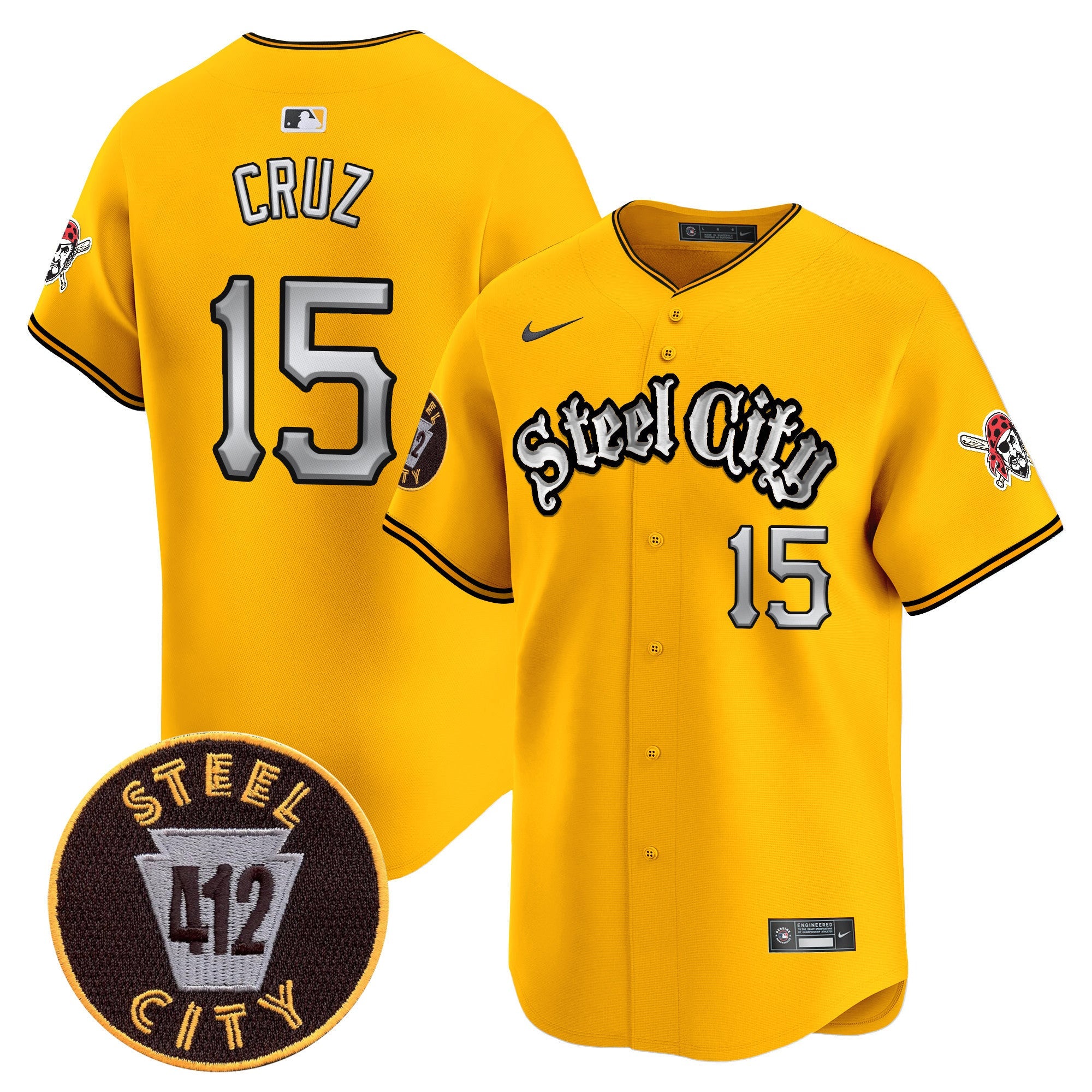 Men’s Pittsburgh 412 Patch Vapor Premier Limited Jersey V2