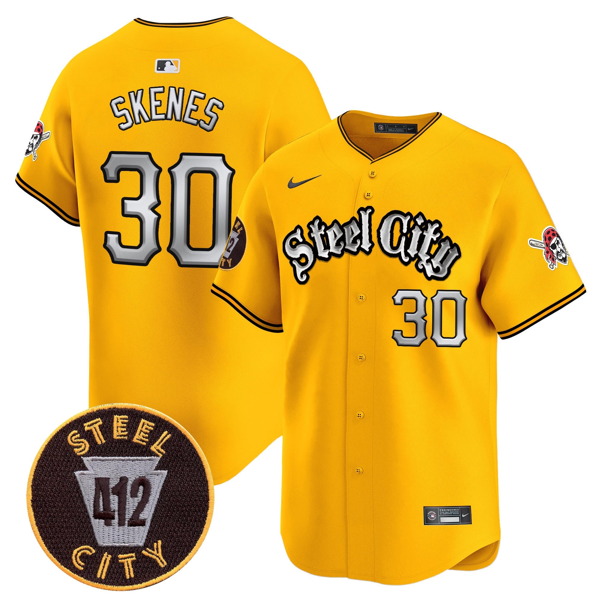 Men’s Pittsburgh 412 Patch Vapor Premier Limited Jersey V2