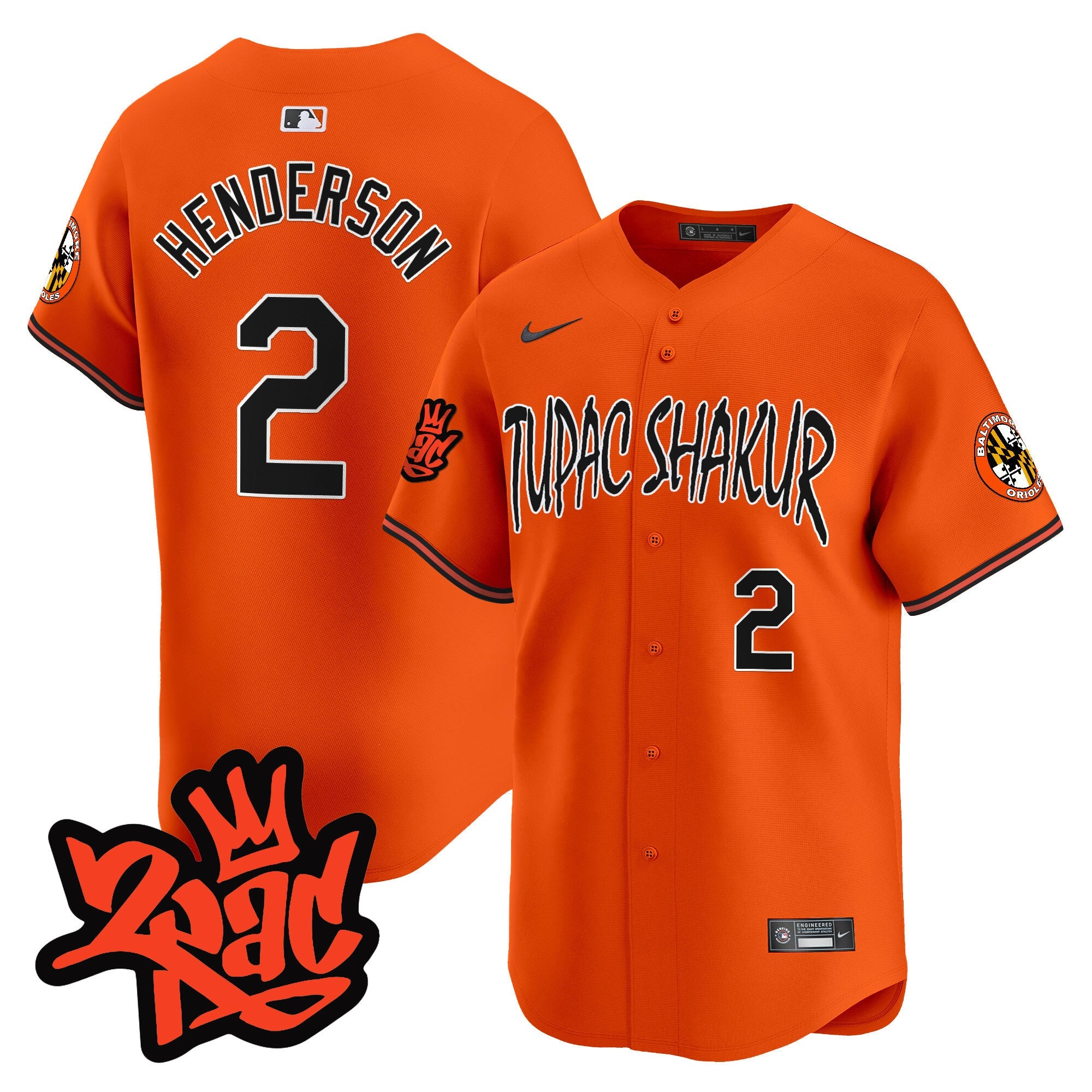 Men’s Baltimore Tupac Shakur Vapor Premier Limited Jersey