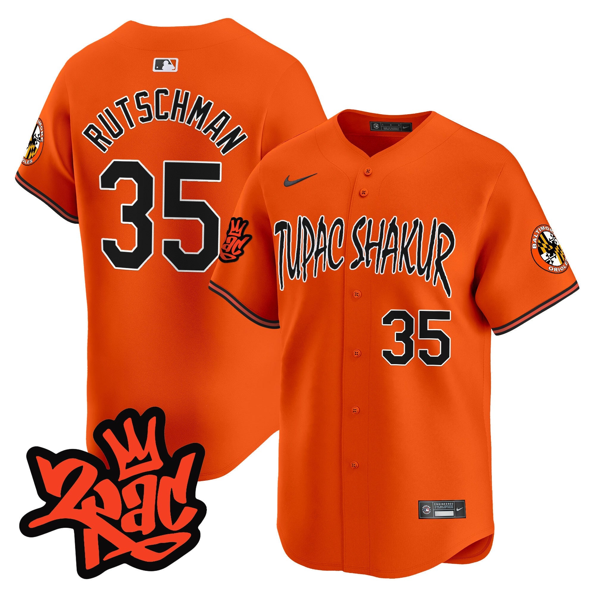 Men’s Baltimore Tupac Shakur Vapor Premier Limited Jersey