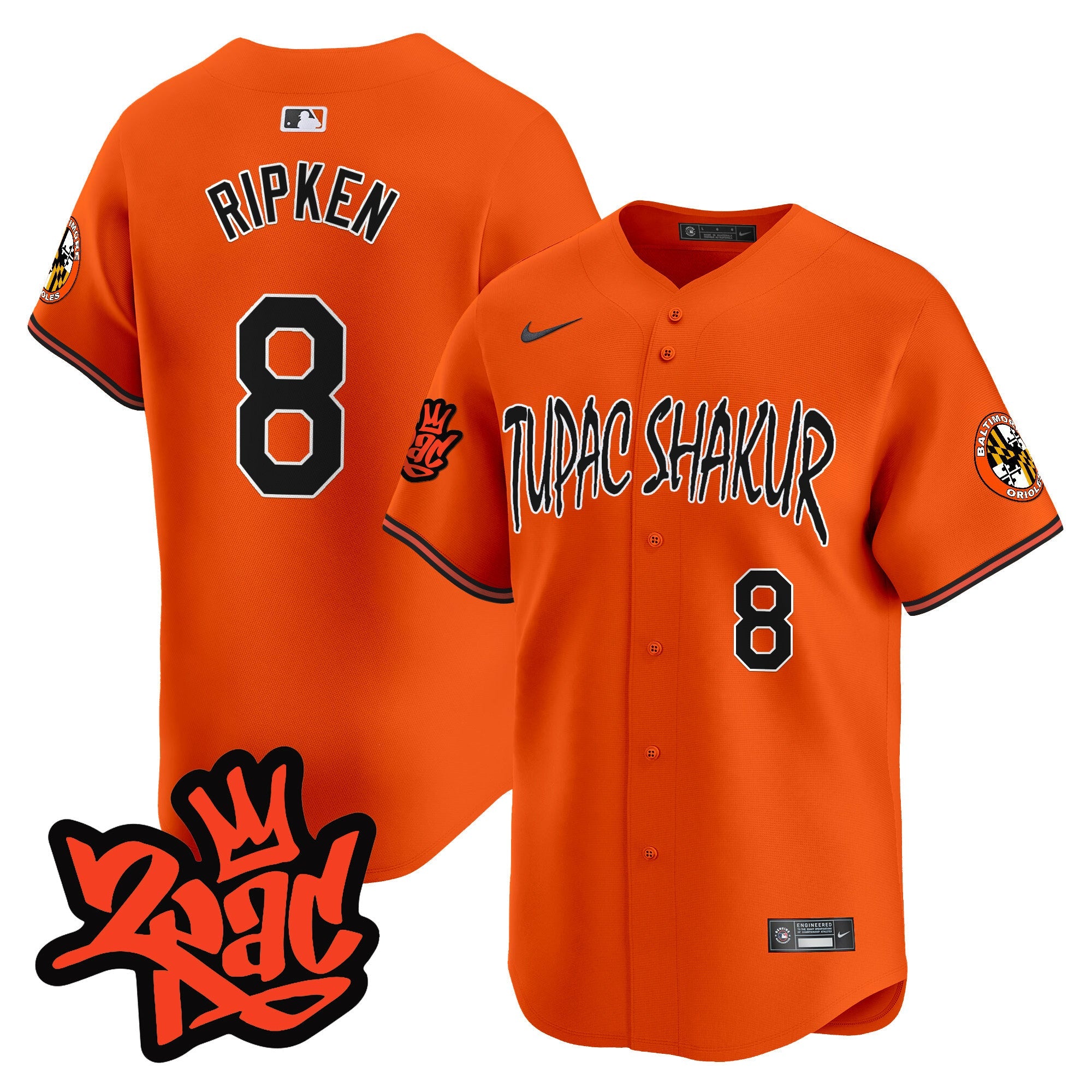 Men’s Baltimore Tupac Shakur Vapor Premier Limited Jersey