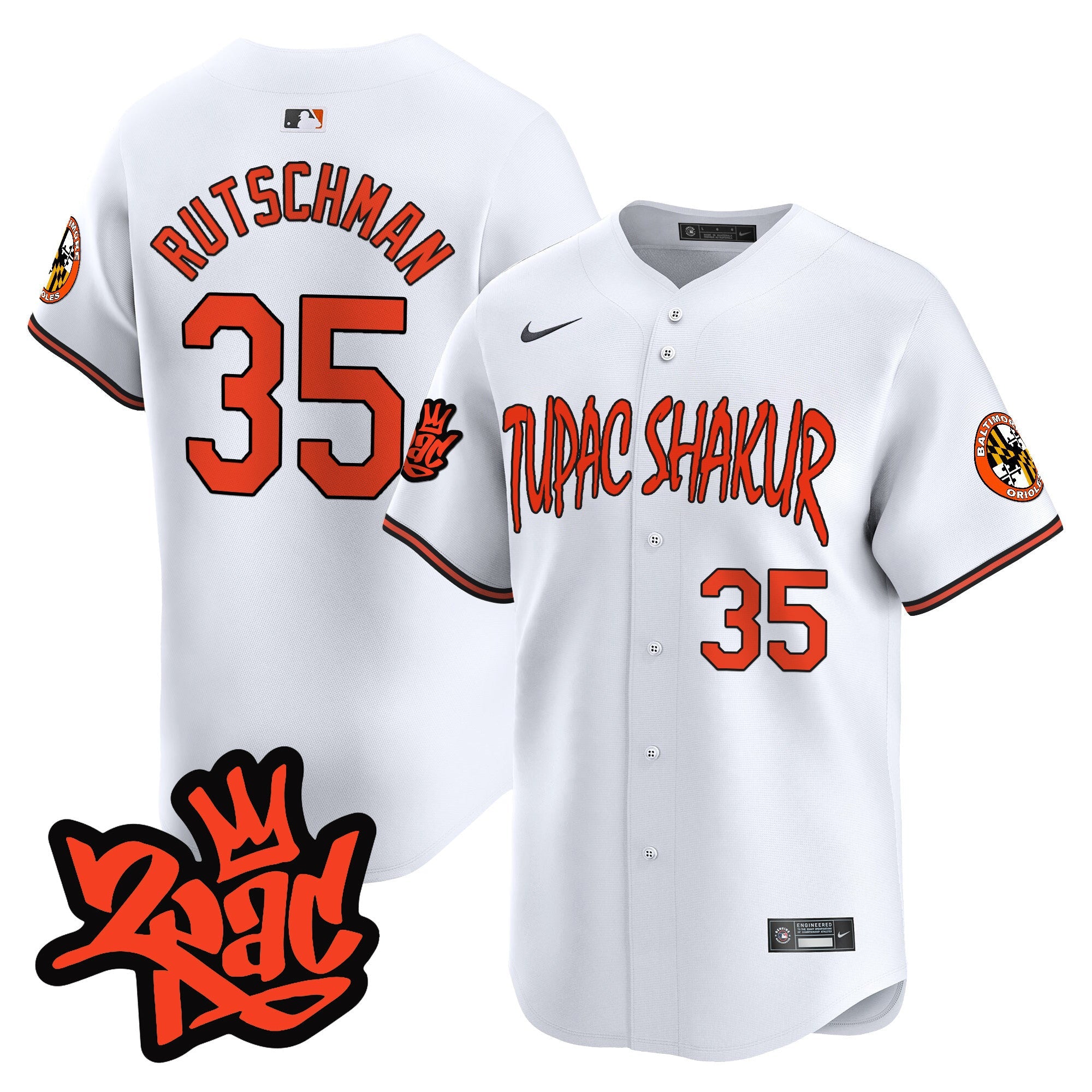 Men’s Baltimore Tupac Shakur Vapor Premier Limited Jersey
