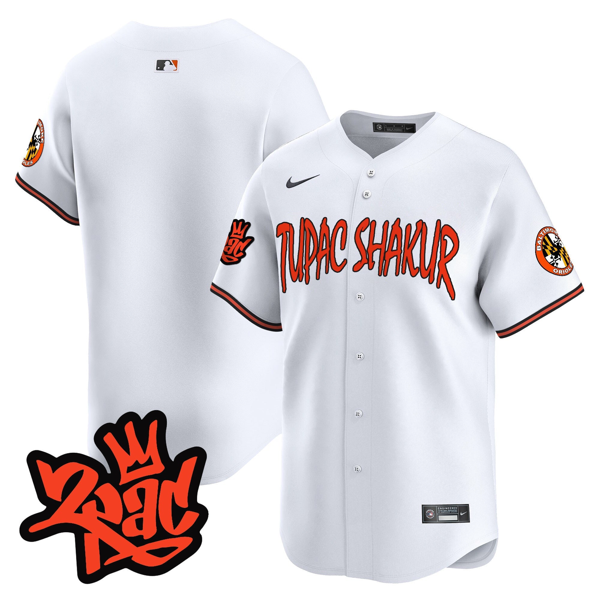 Men’s Baltimore Tupac Shakur Vapor Premier Limited Jersey
