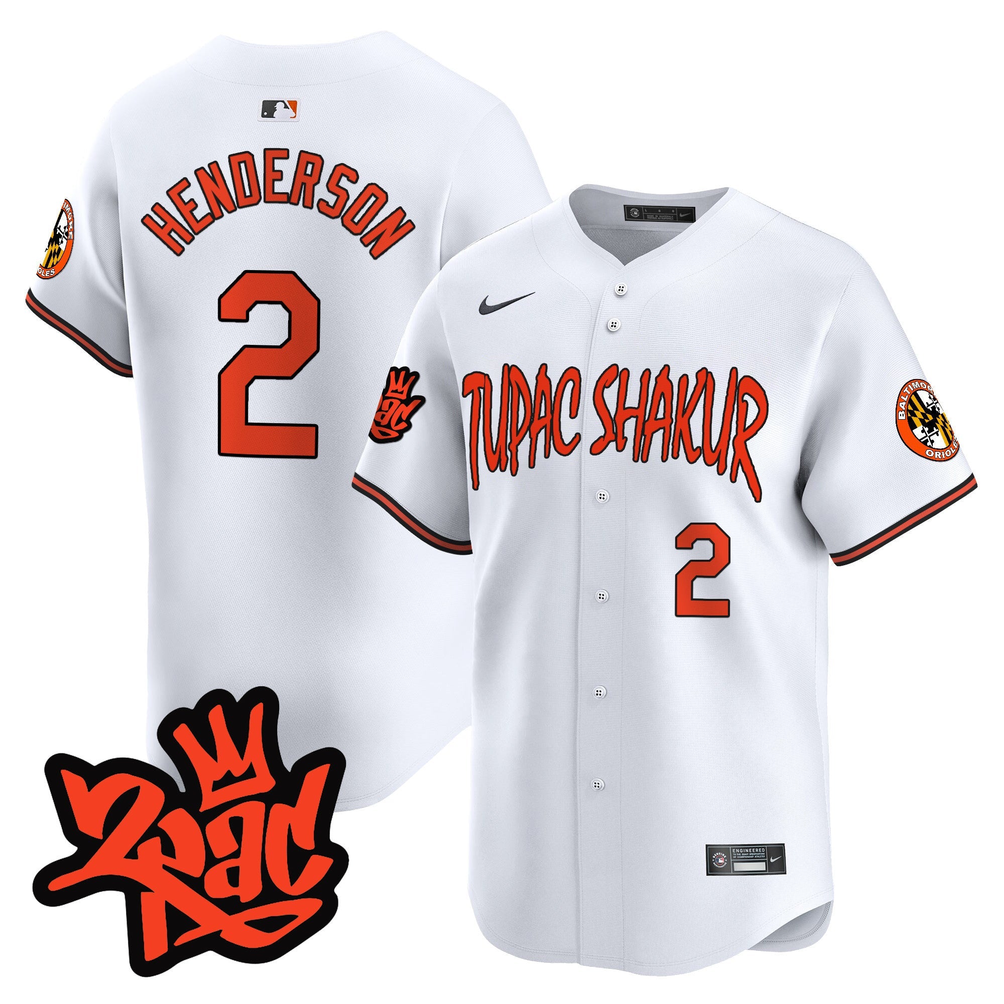 Men’s Baltimore Tupac Shakur Vapor Premier Limited Jersey
