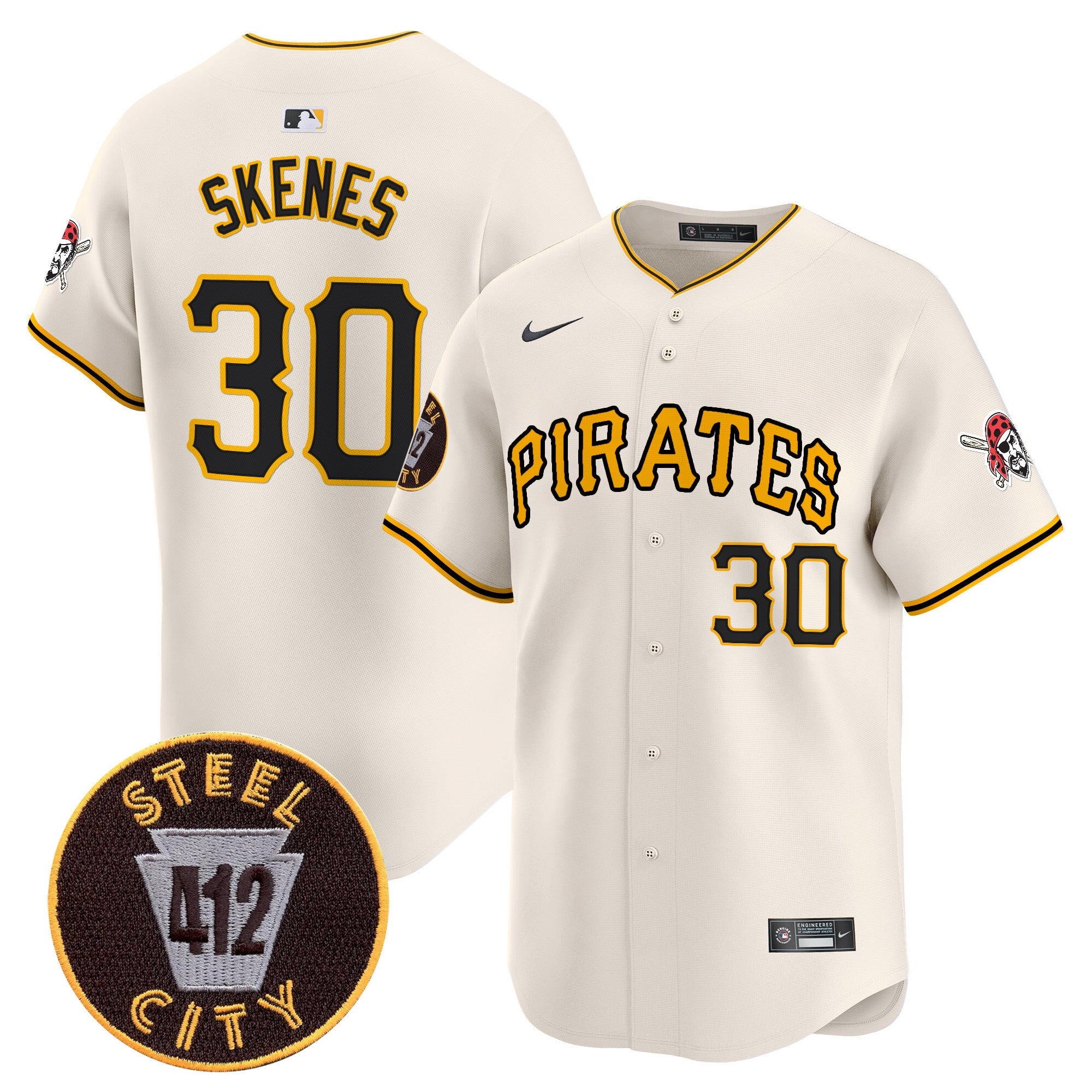 Men’s Pittsburgh 412 Patch Vapor Premier Limited Jersey V3