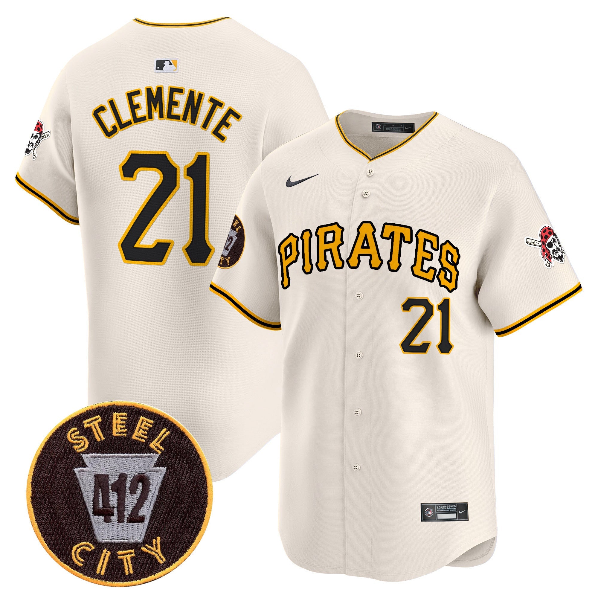 Men’s Pittsburgh 412 Patch Vapor Premier Limited Jersey V3
