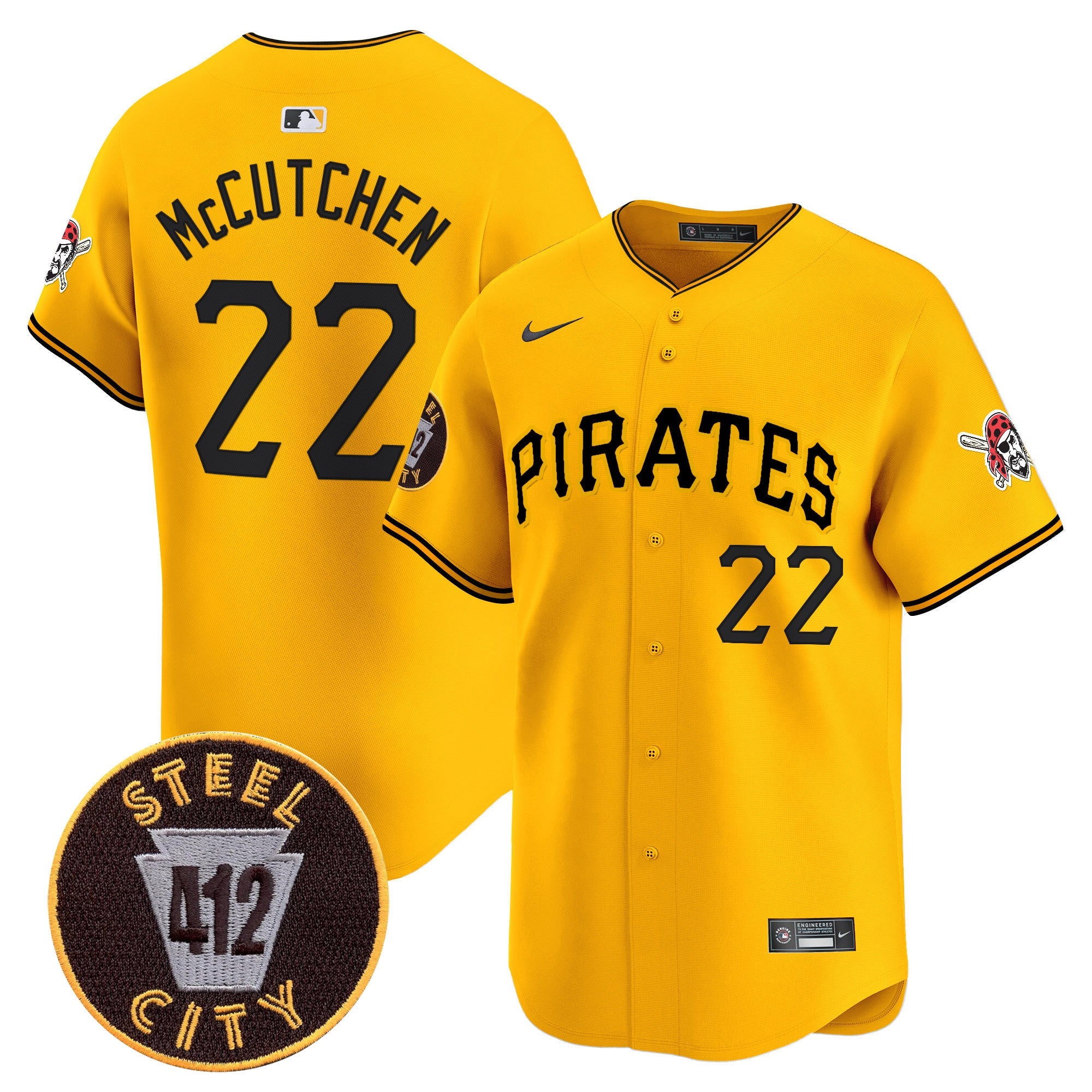 Men’s Pittsburgh 412 Patch Vapor Premier Limited Jersey V3
