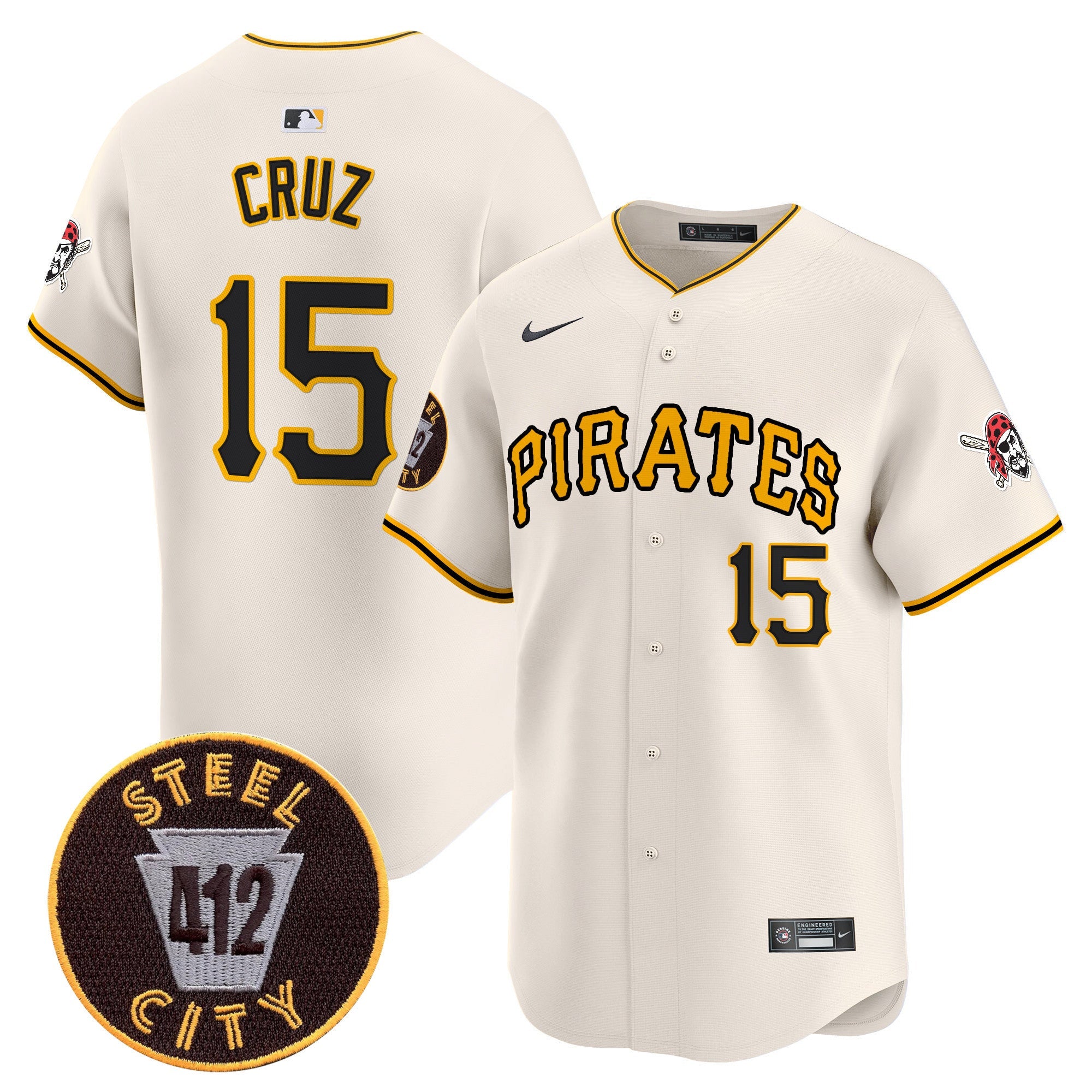 Men’s Pittsburgh 412 Patch Vapor Premier Limited Jersey V3