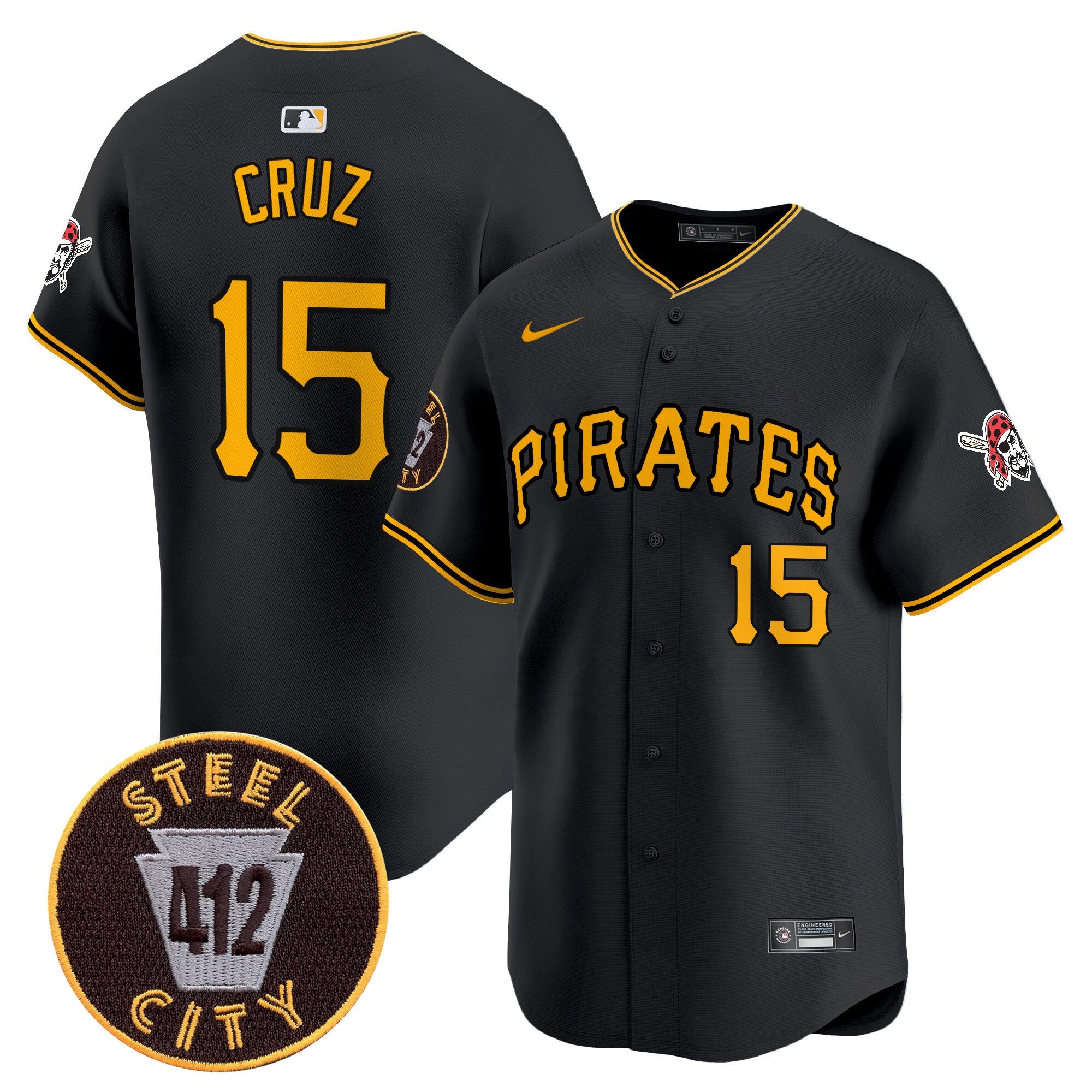 Men’s Pittsburgh 412 Patch Vapor Premier Limited Jersey V3